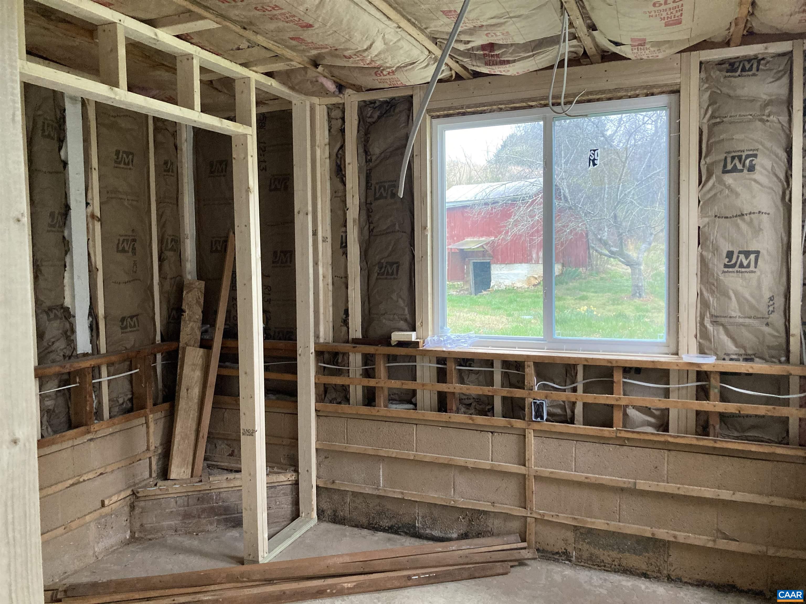 Mud room with new windows