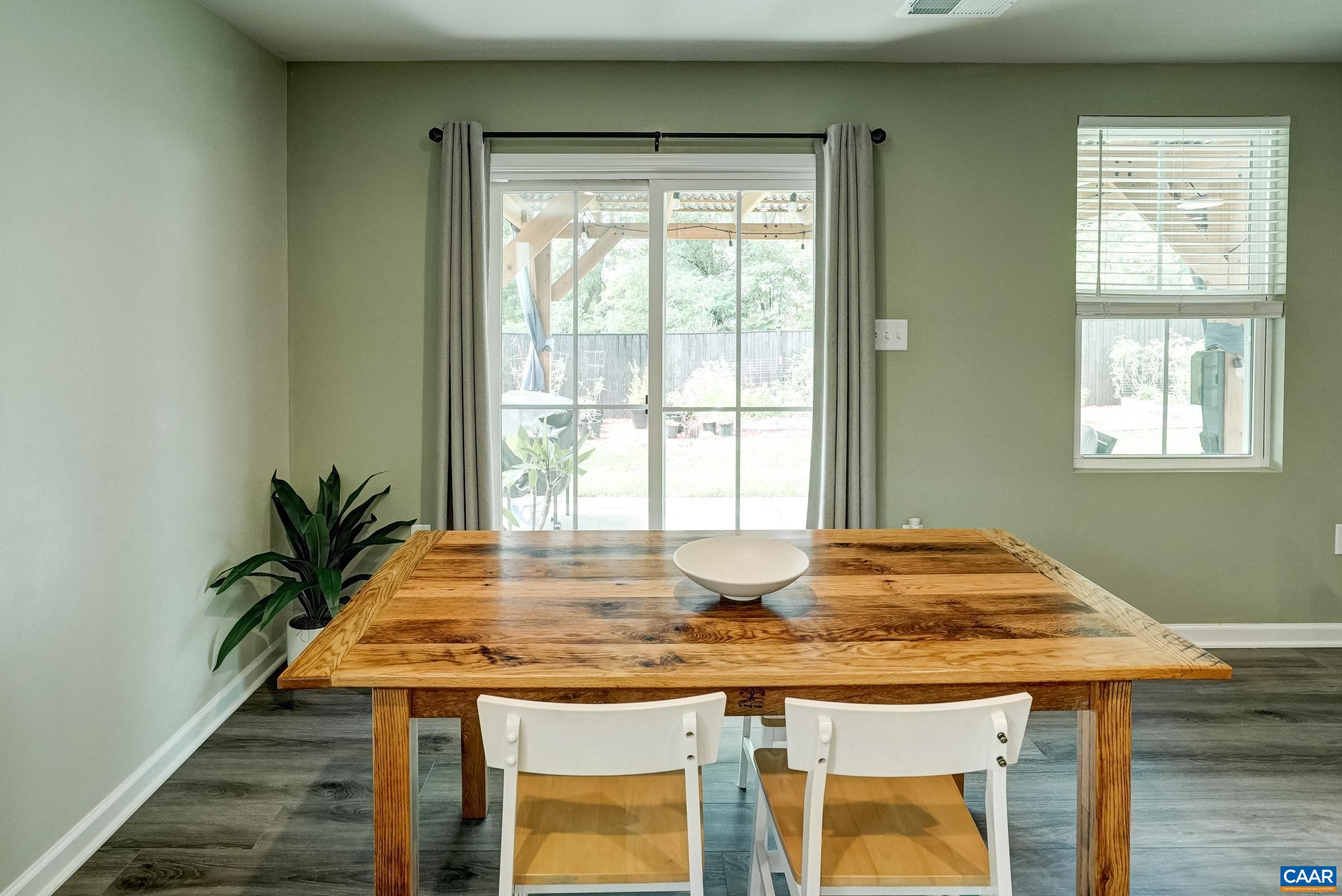 Light and bright breakfast nook. Light and bright breakfast nook.