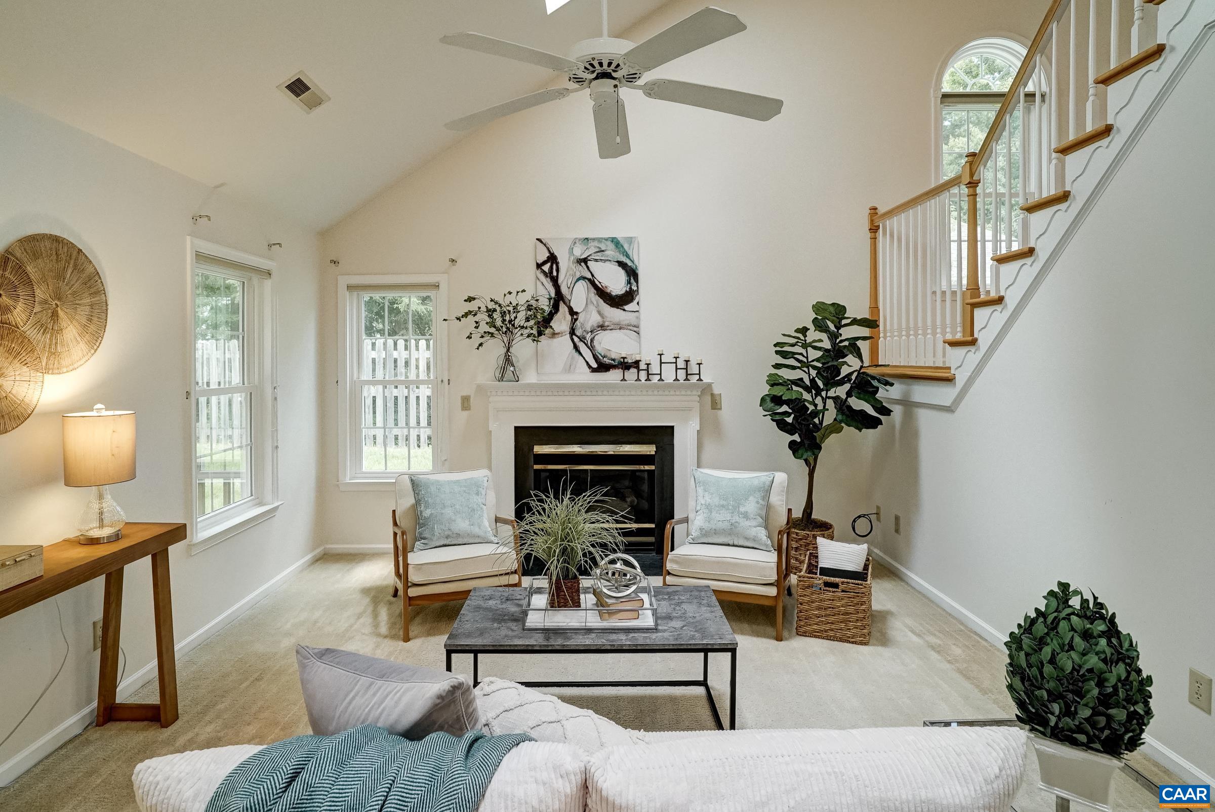 Vaulted great room Vaulted great room