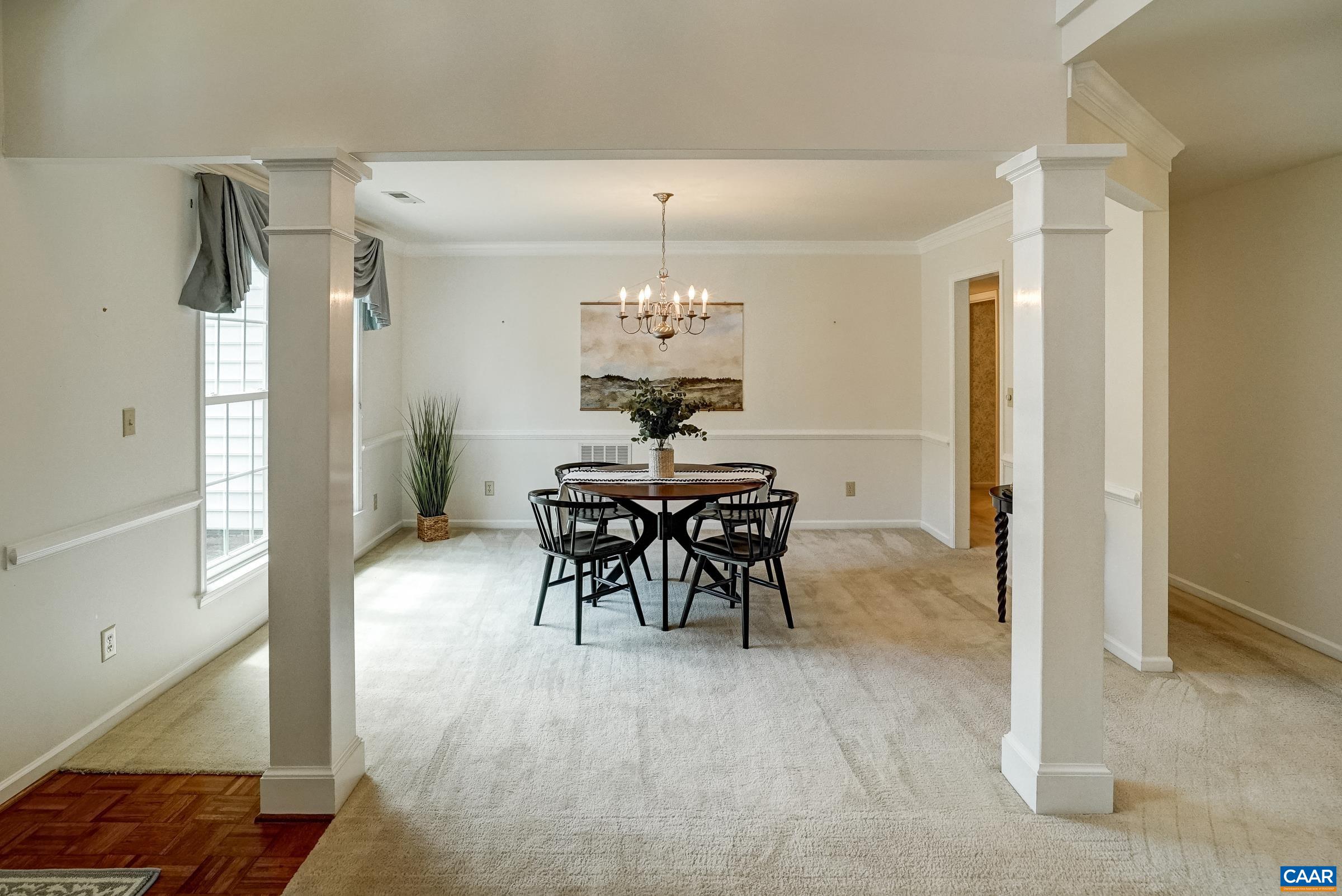 Formal dining room to the left as you enter the foyer. Formal dining room to the left as you enter the foyer.