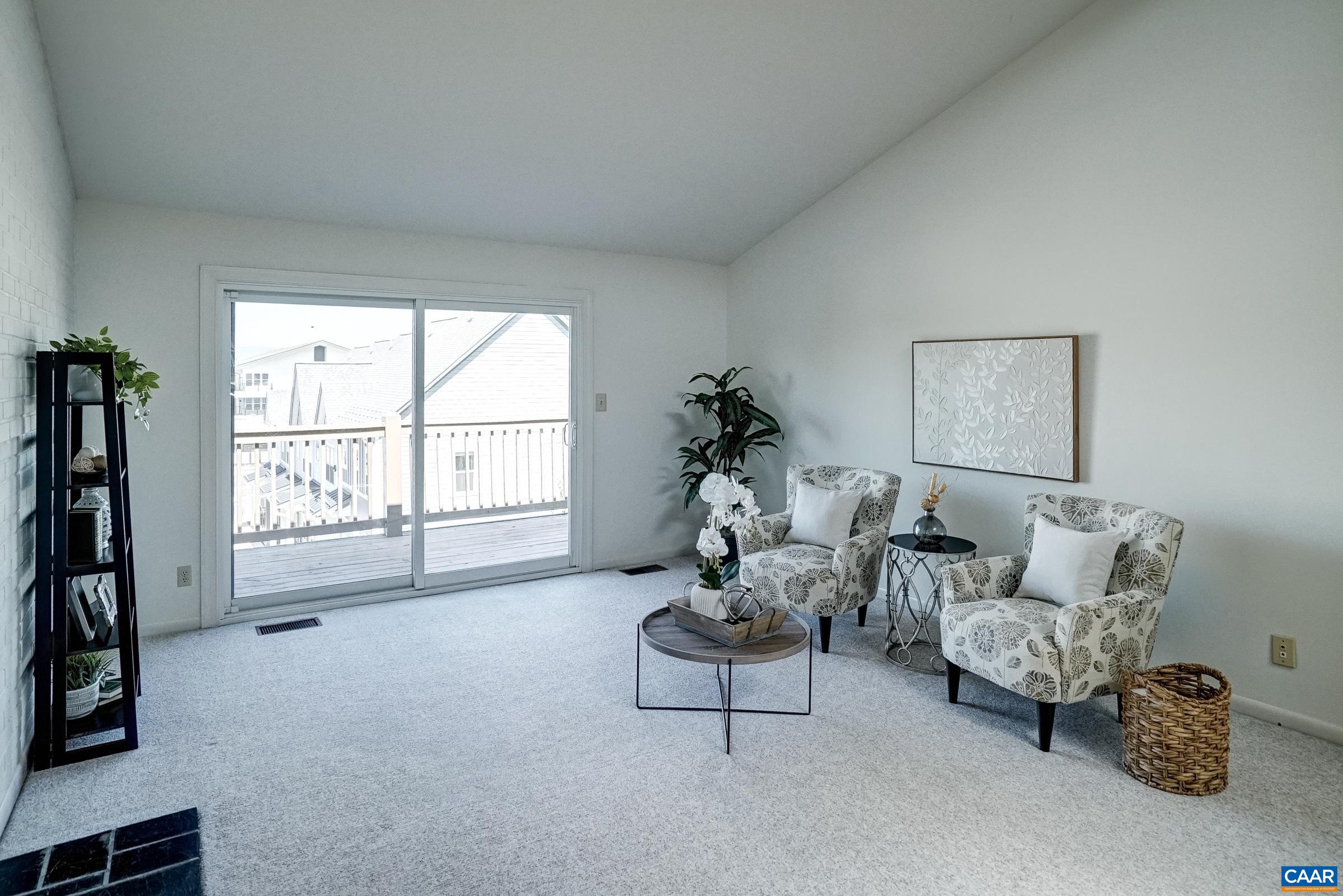 Sliding doors to rear deck