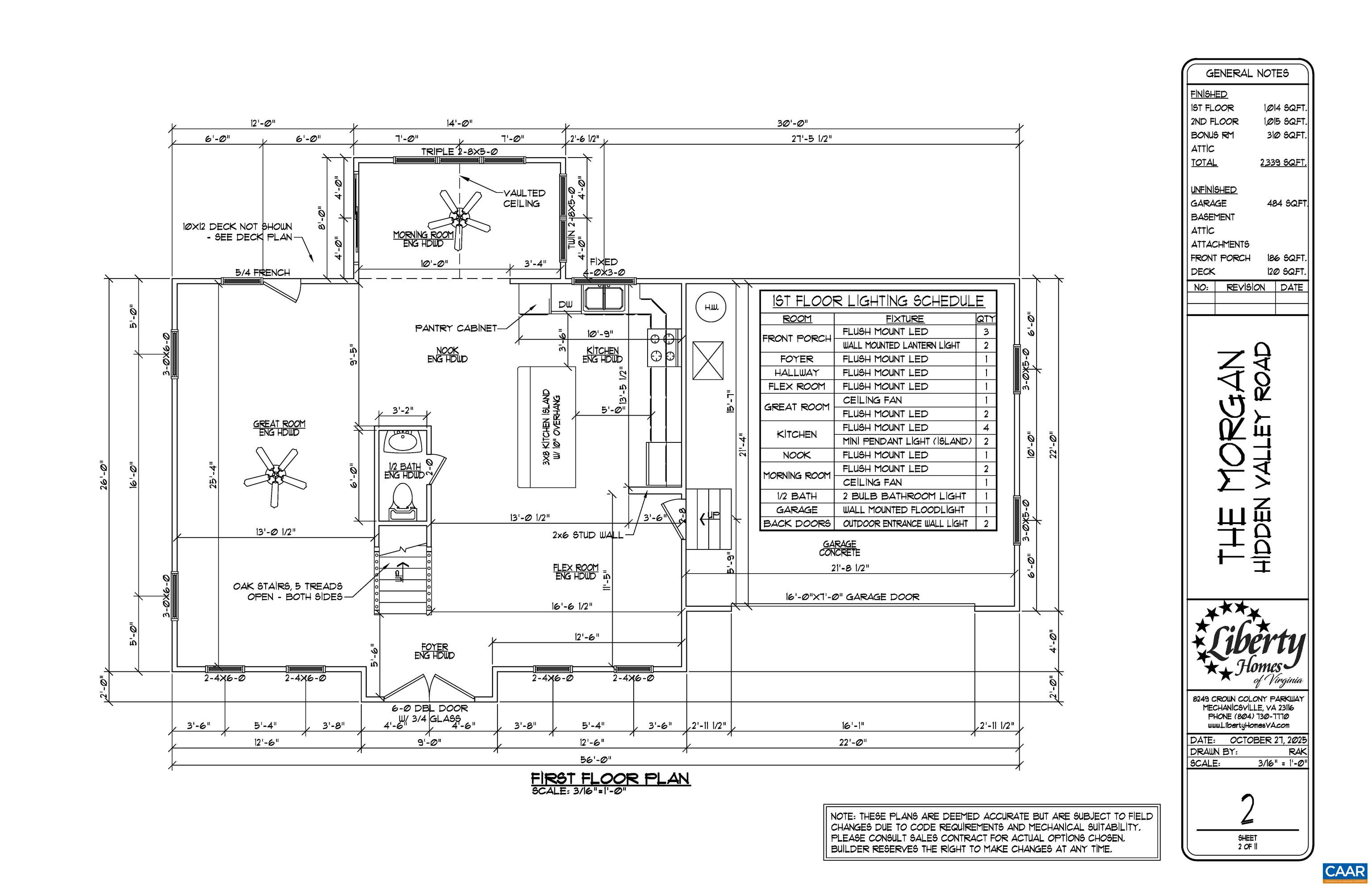 Lot 7 HIDDEN VALLEYS RD, PALMYRA, Virginia 22963, 4 Bedrooms Bedrooms, ,2 BathroomsBathrooms,Residential,The Morgan,Lot 7 HIDDEN VALLEYS RD,680937 MLS # 680937