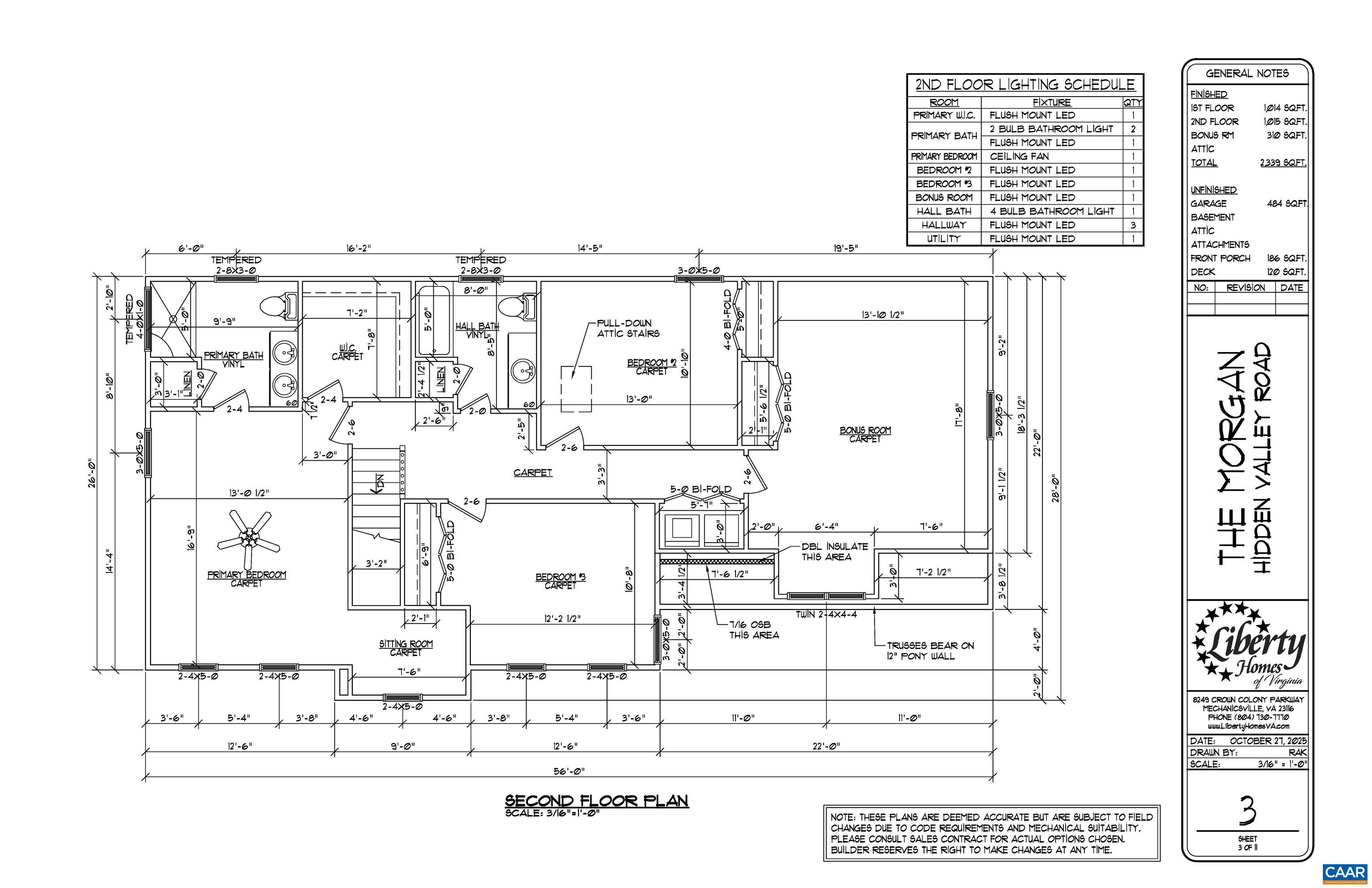 Lot 7 HIDDEN VALLEYS RD, PALMYRA, Virginia 22963, 4 Bedrooms Bedrooms, ,2 BathroomsBathrooms,Residential,The Morgan,Lot 7 HIDDEN VALLEYS RD,680937 MLS # 680937