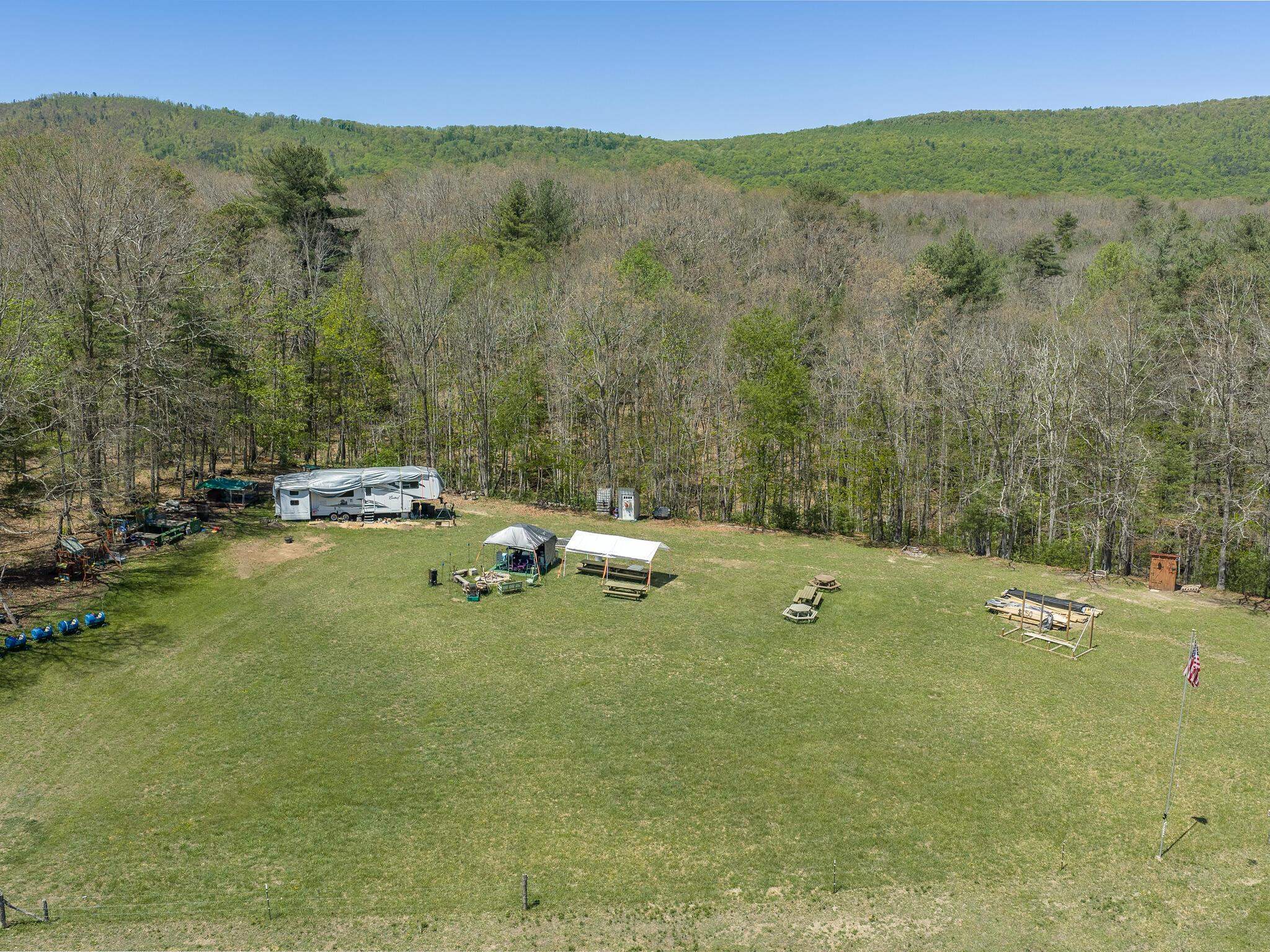 Rich in both natural beauty and local history, the property is believed to have ties to a Civil War-era furnace and forge operation that once produced pig iron for the Confederacy, with remnants such as green, black, and blue slag still found on the land. Rich in both natural beauty and local history, the property is believed to have ties to a Civil War-era furnace and forge operation that once produced pig iron for the Confederacy, with remnants such as green, black, and blue slag still found on the land.