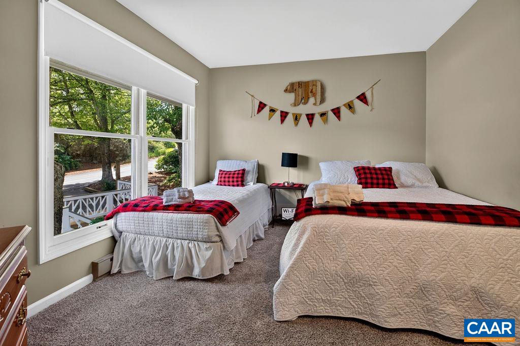 Guest bedroom on the top level.