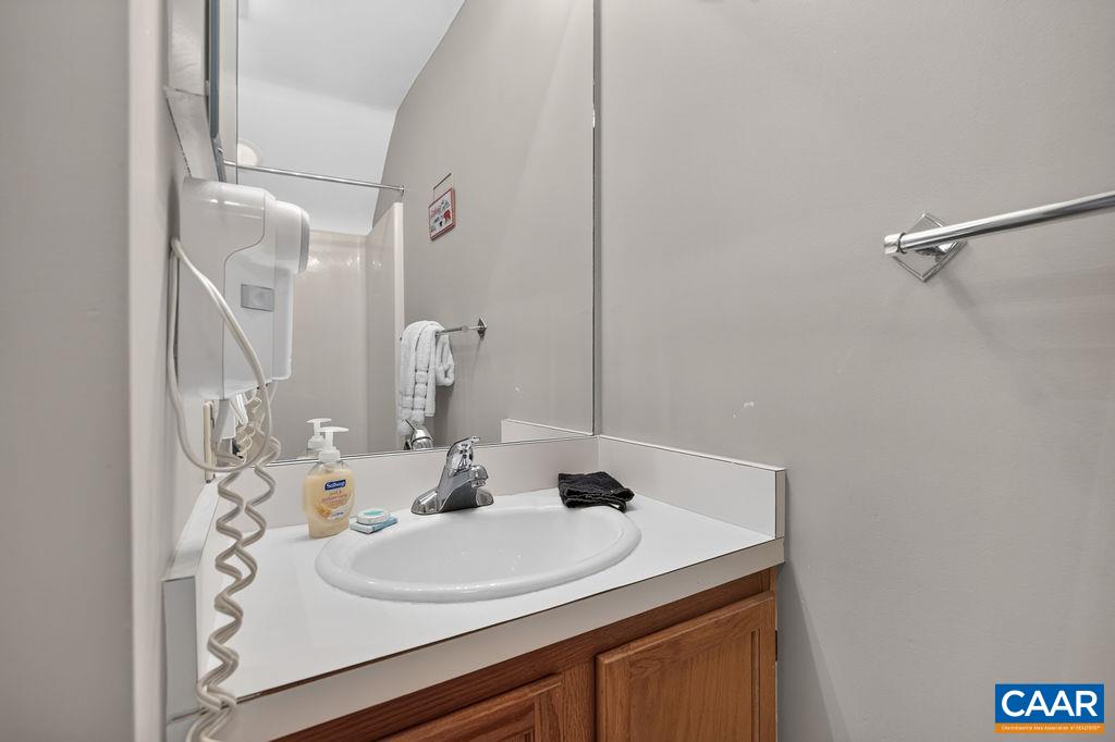 Guest bathroom on the top level.