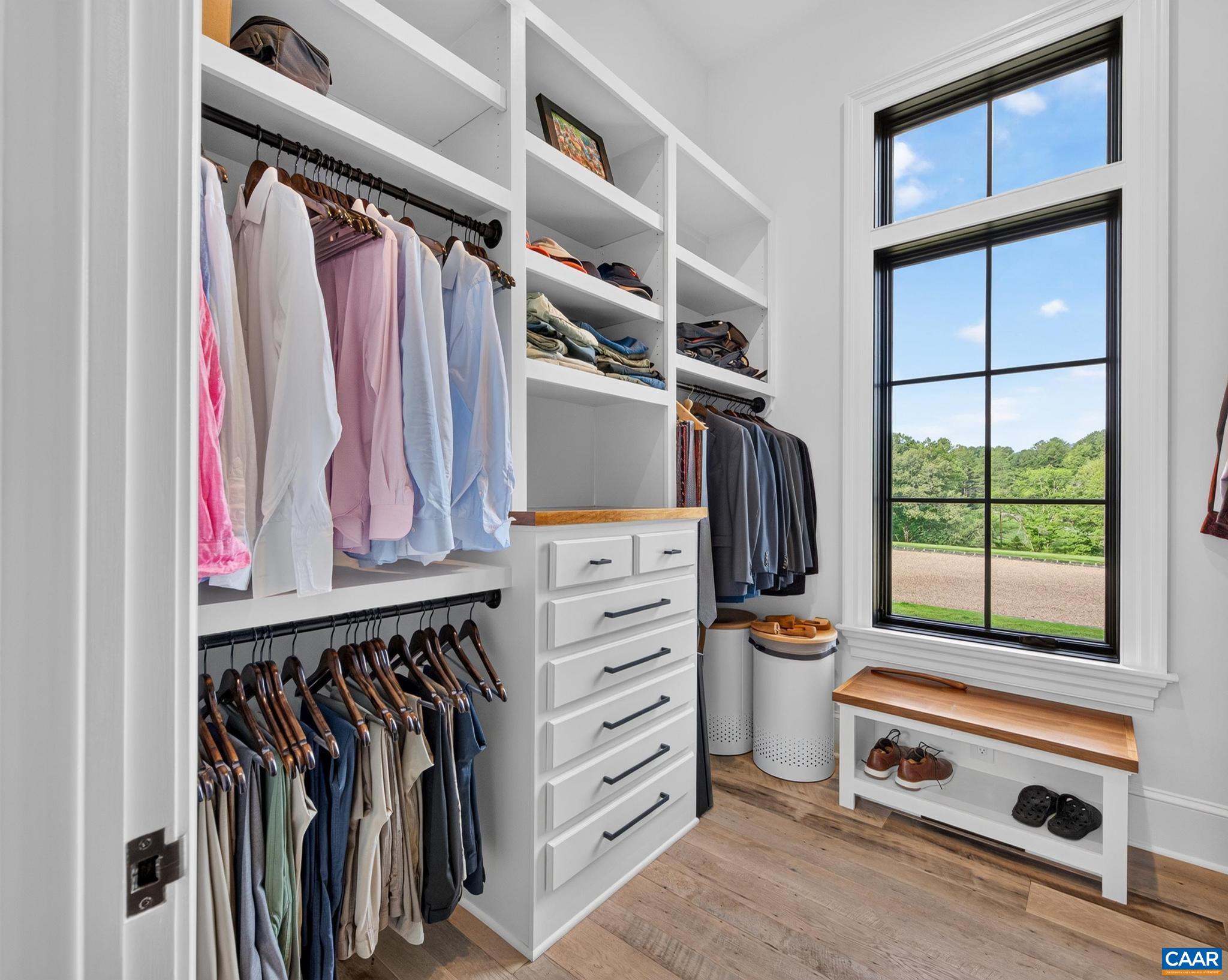 His walk-in closet His walk-in closet