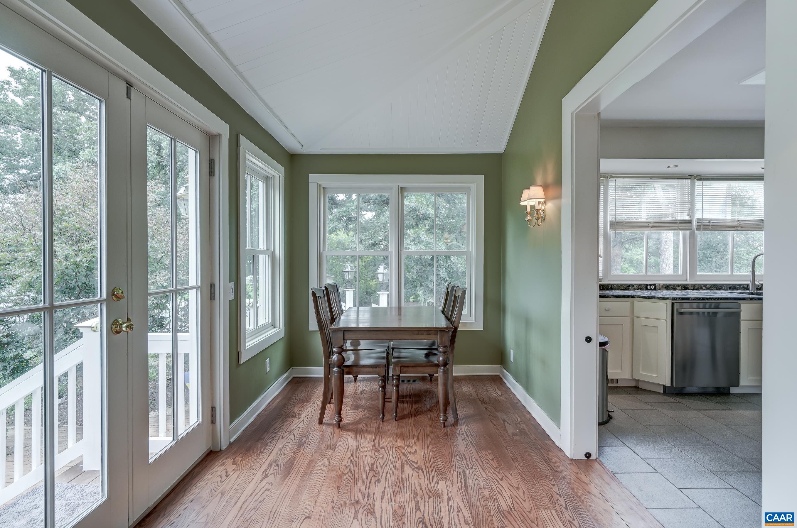 Cozy sitting room adjoins the kitchen