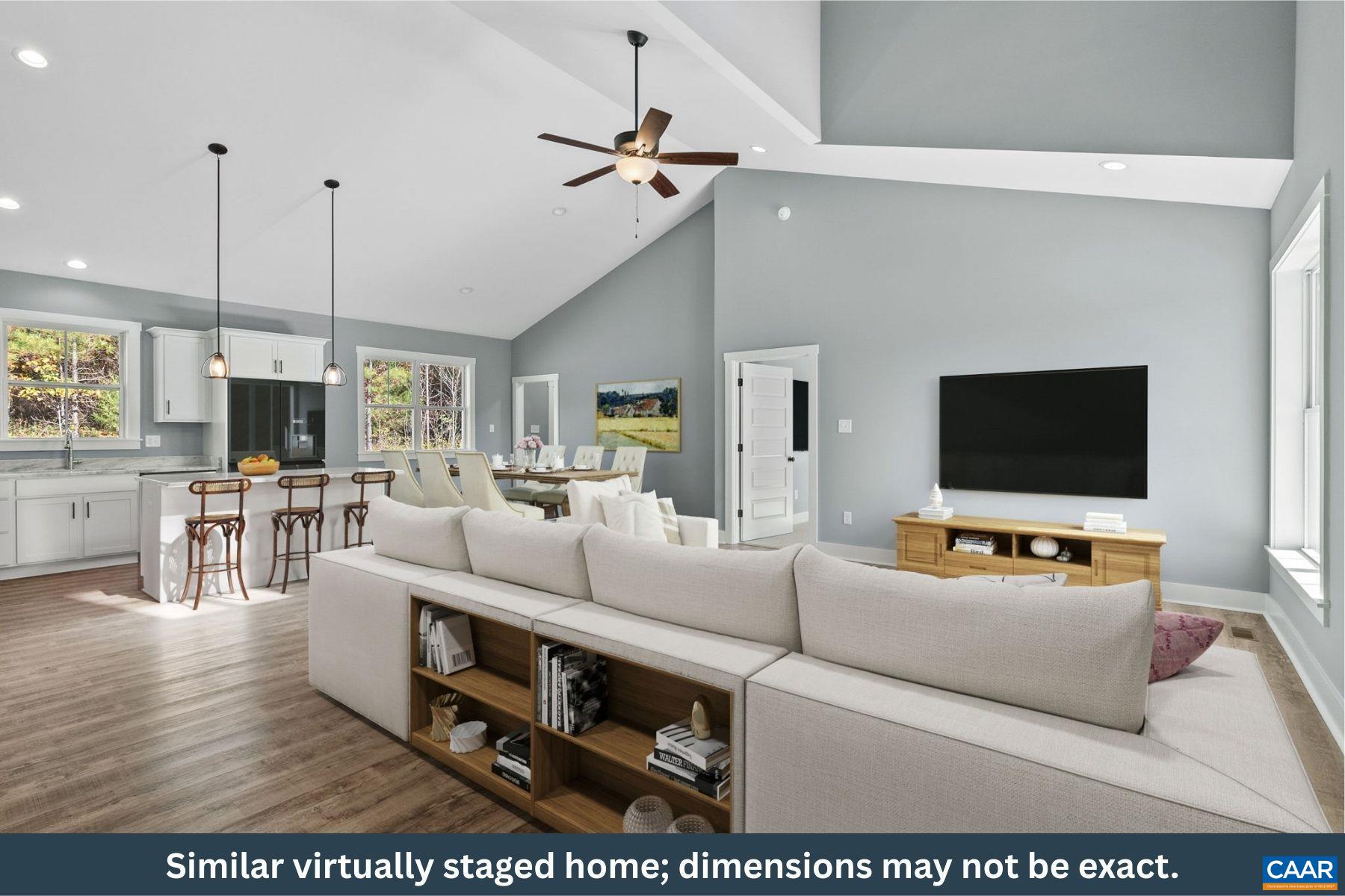 Staged Great Room Staged Great Room