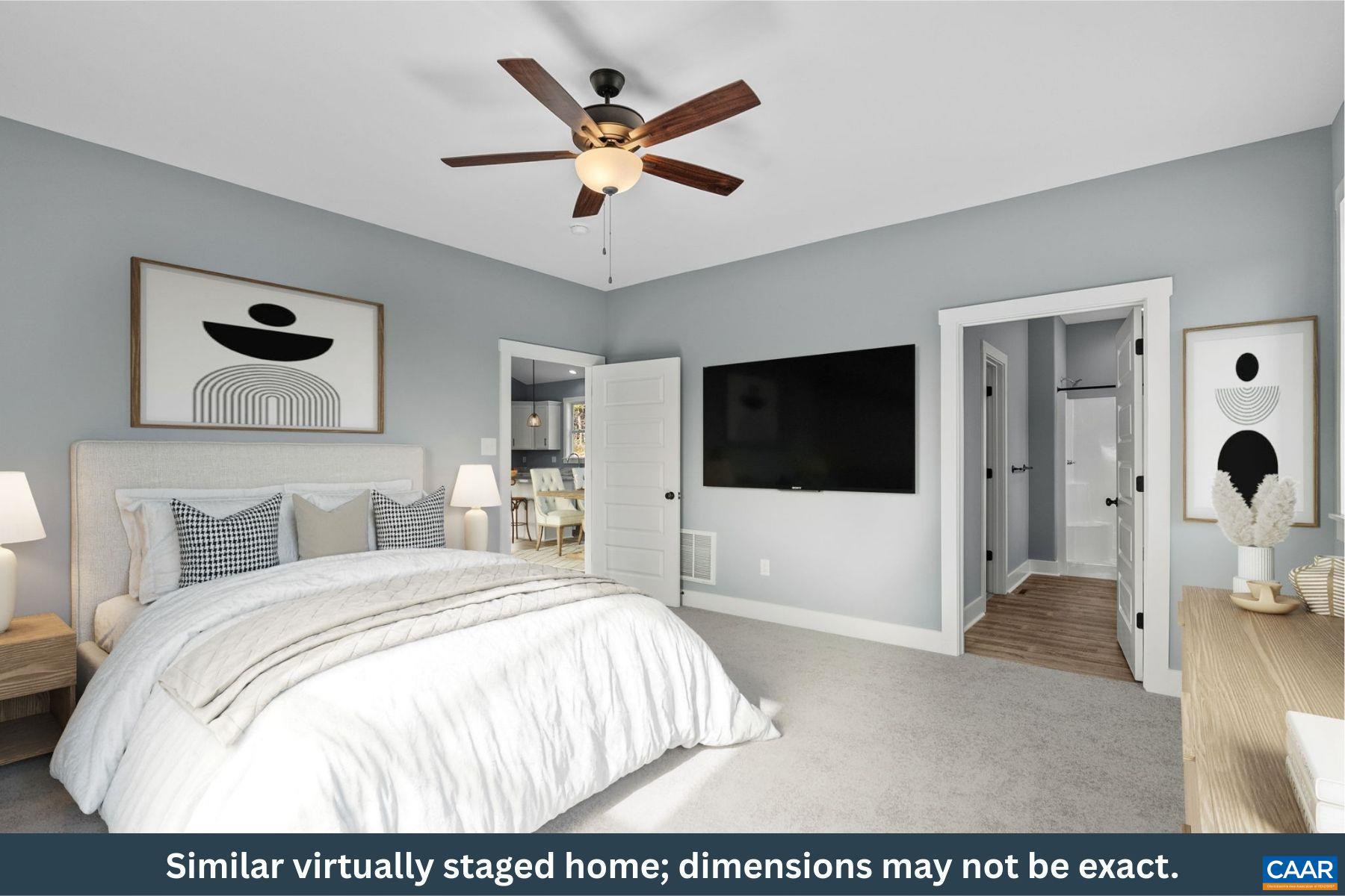 Primary Bedroom Staged Primary Bedroom Staged