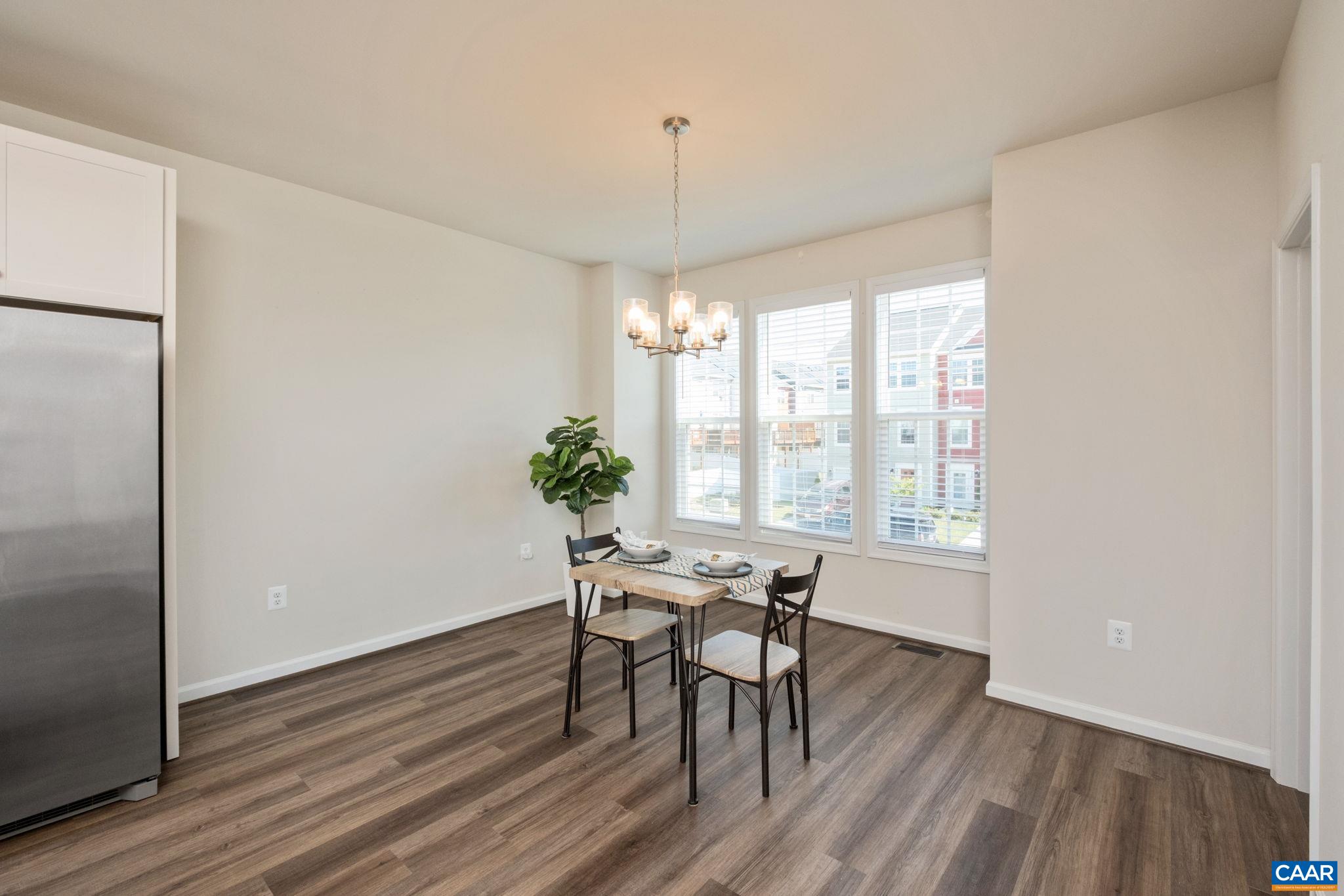 An abundance of natural light in the dining room