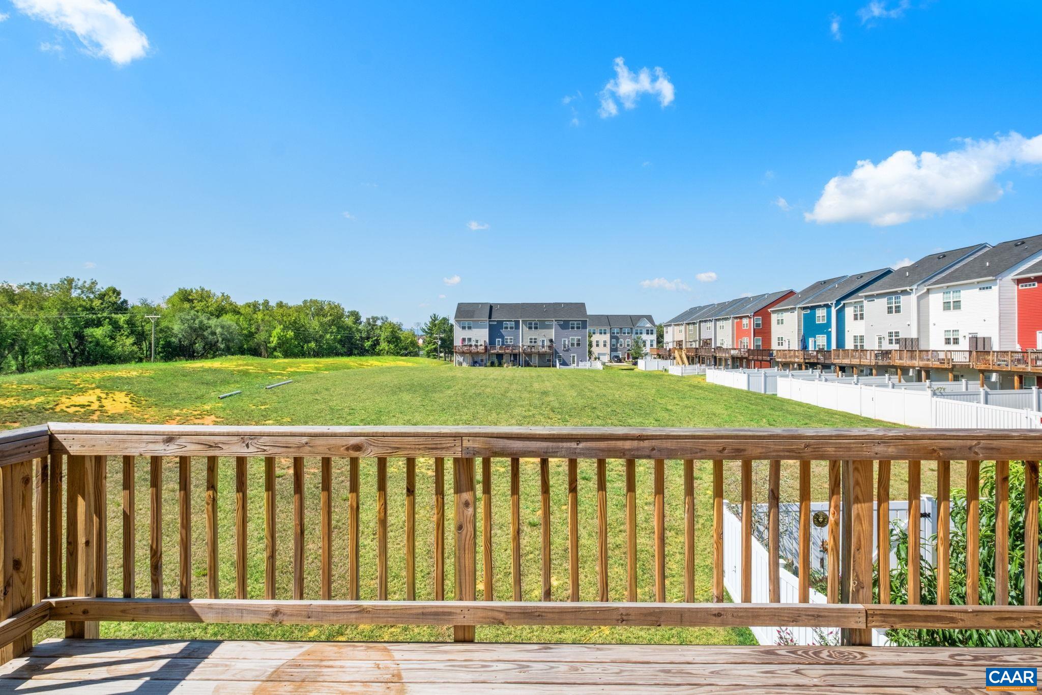Back Deck over looking Green Space