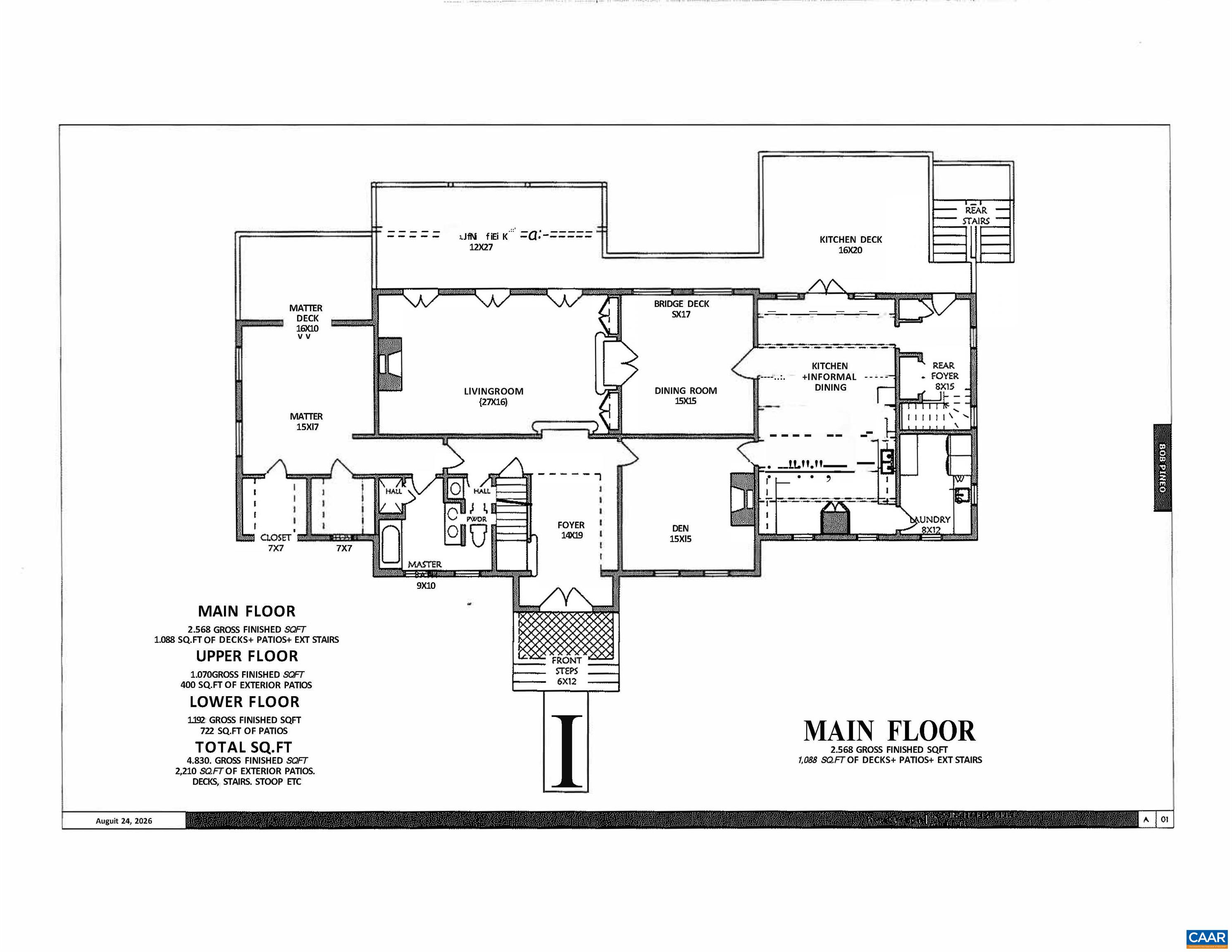 1235 INGLECRESS DR, CHARLOTTESVILLE, Virginia 22901, 5 Bedrooms Bedrooms, ,4 BathroomsBathrooms,Residential,1235 INGLECRESS DR,681152 MLS # 681152