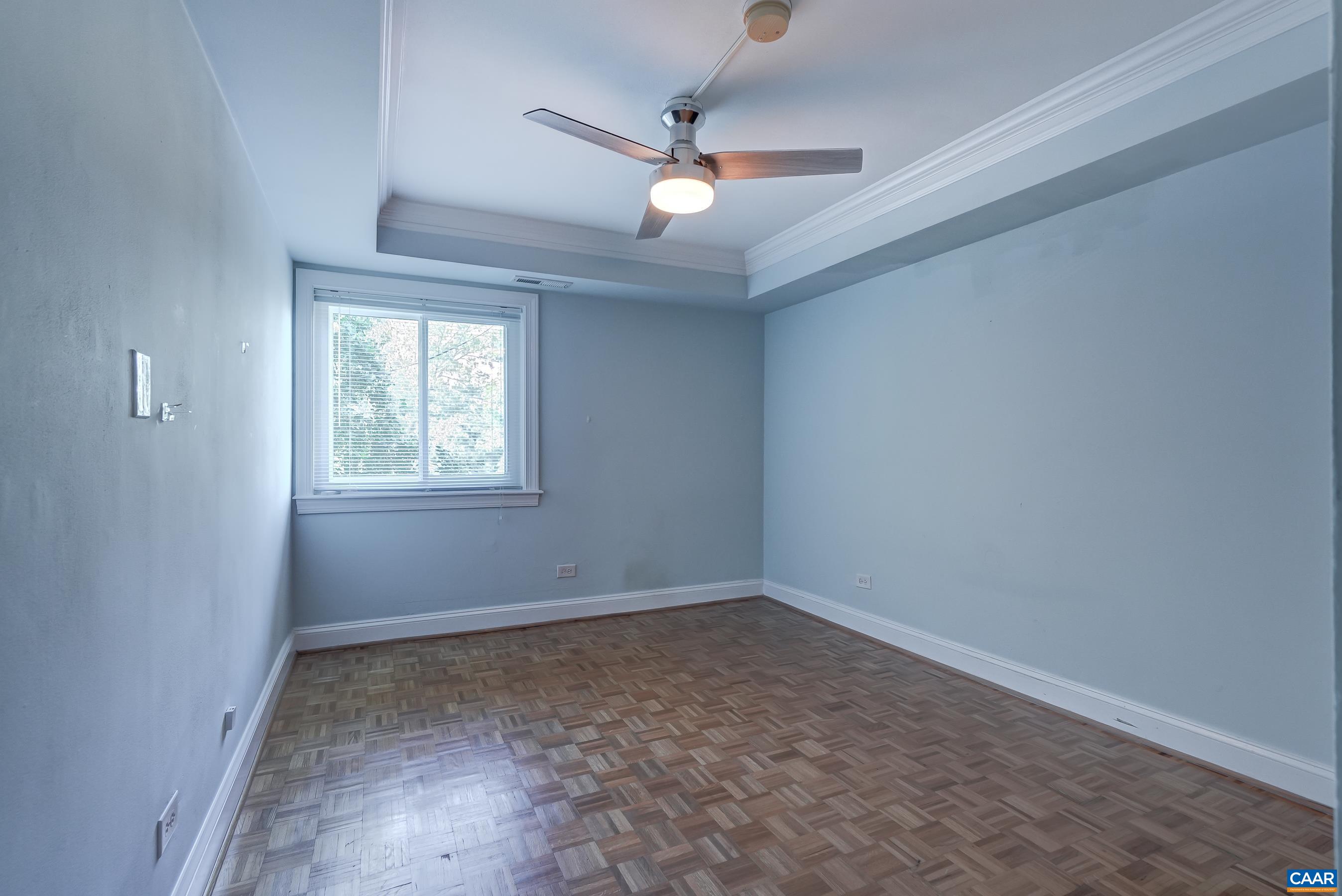 Two bedrooms - each feature a ceiling fan. Two bedrooms - each feature a ceiling fan.