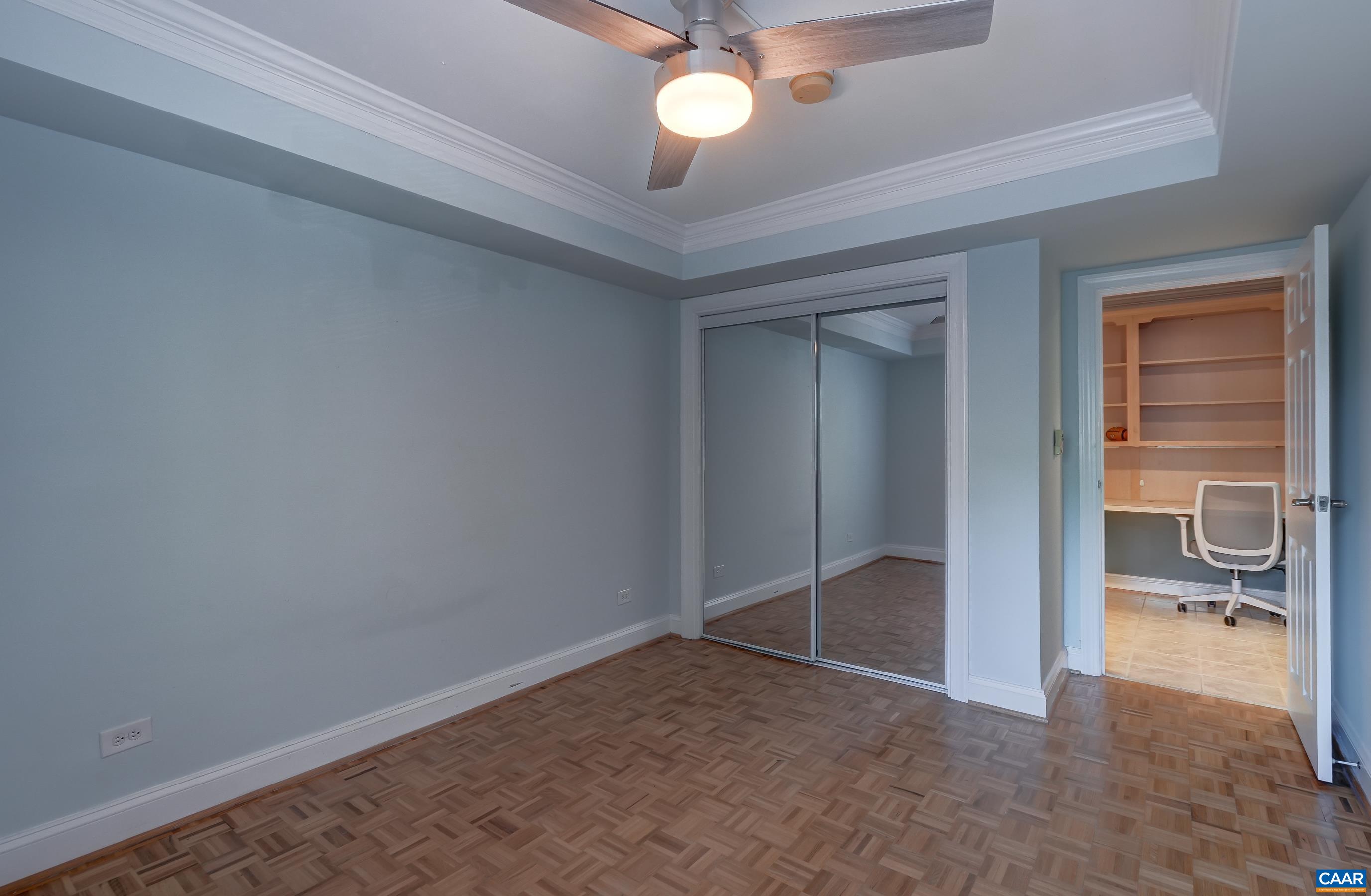 Two bedrooms - each feature a ceiling fan. Two bedrooms - each feature a ceiling fan.