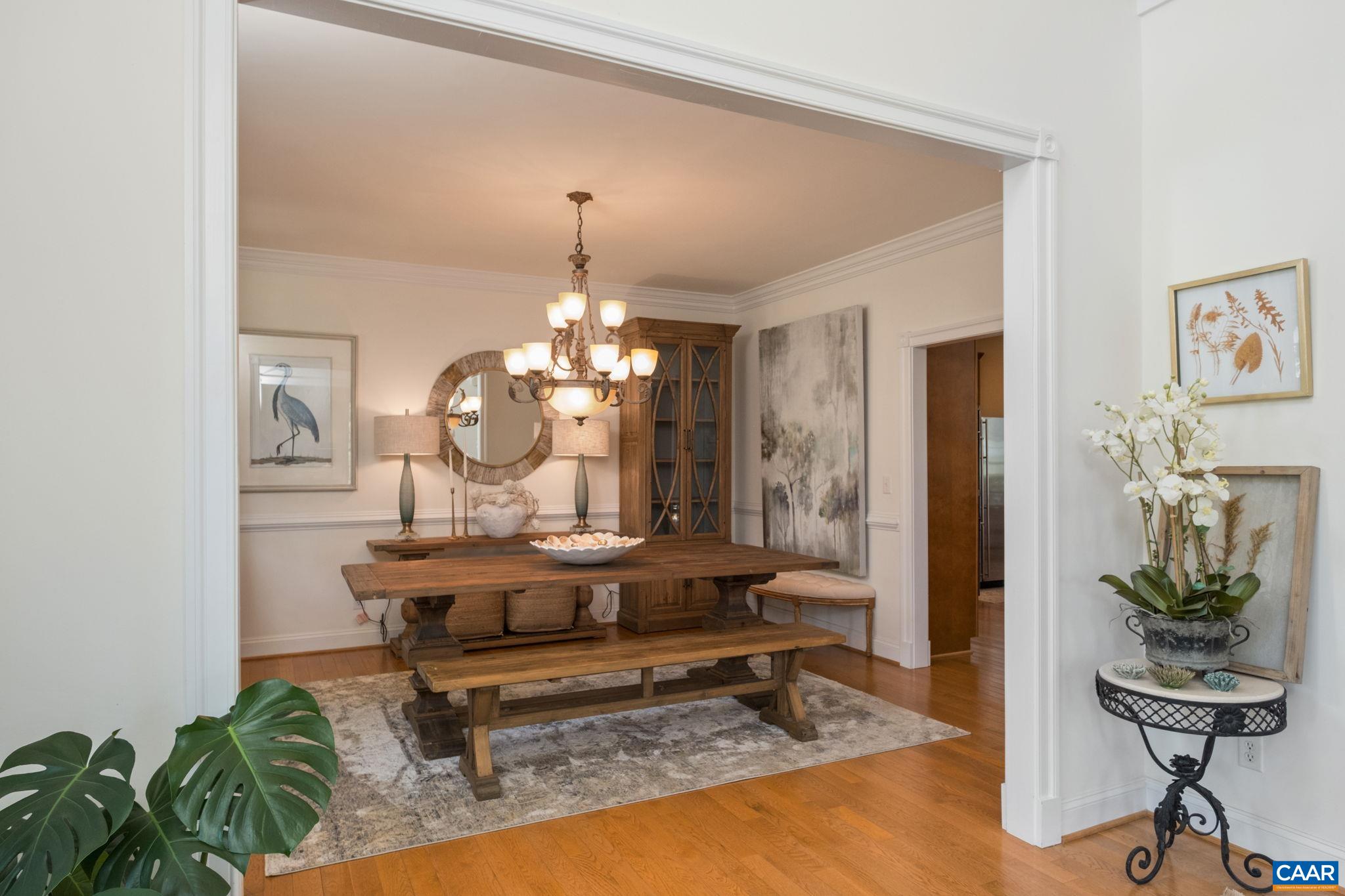 The dining room is spacious, with room for a good sized table. The dining room is spacious, with room for a good sized table.