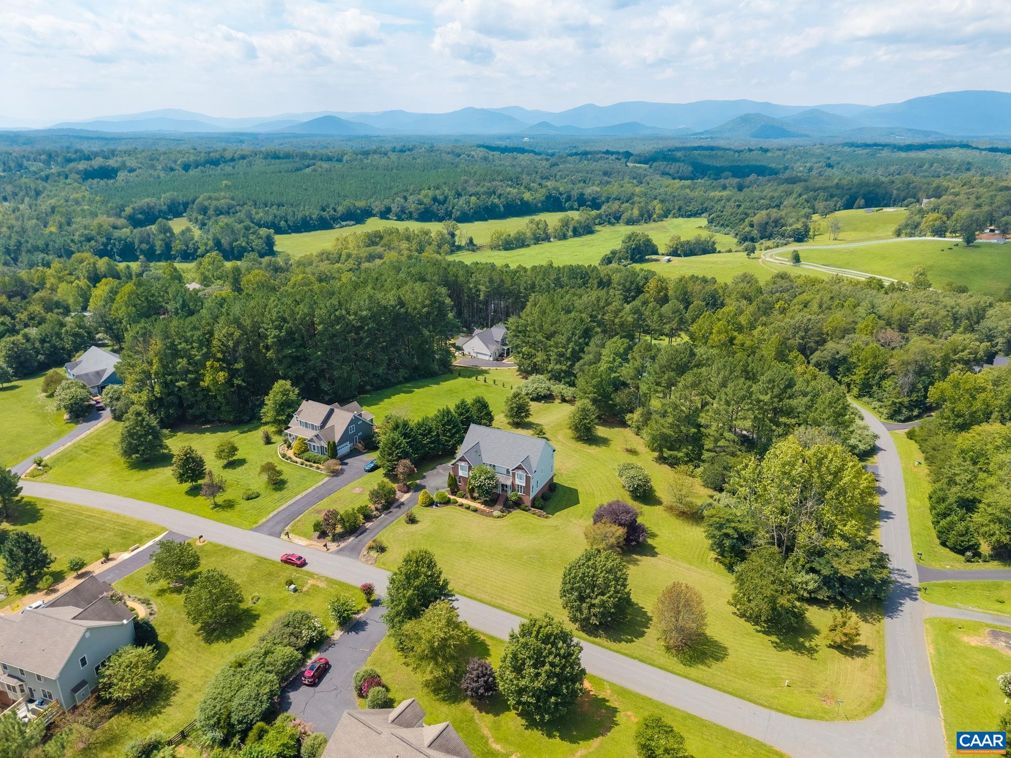 Lovely view of the property from the drone. Lovely view of the property from the drone.