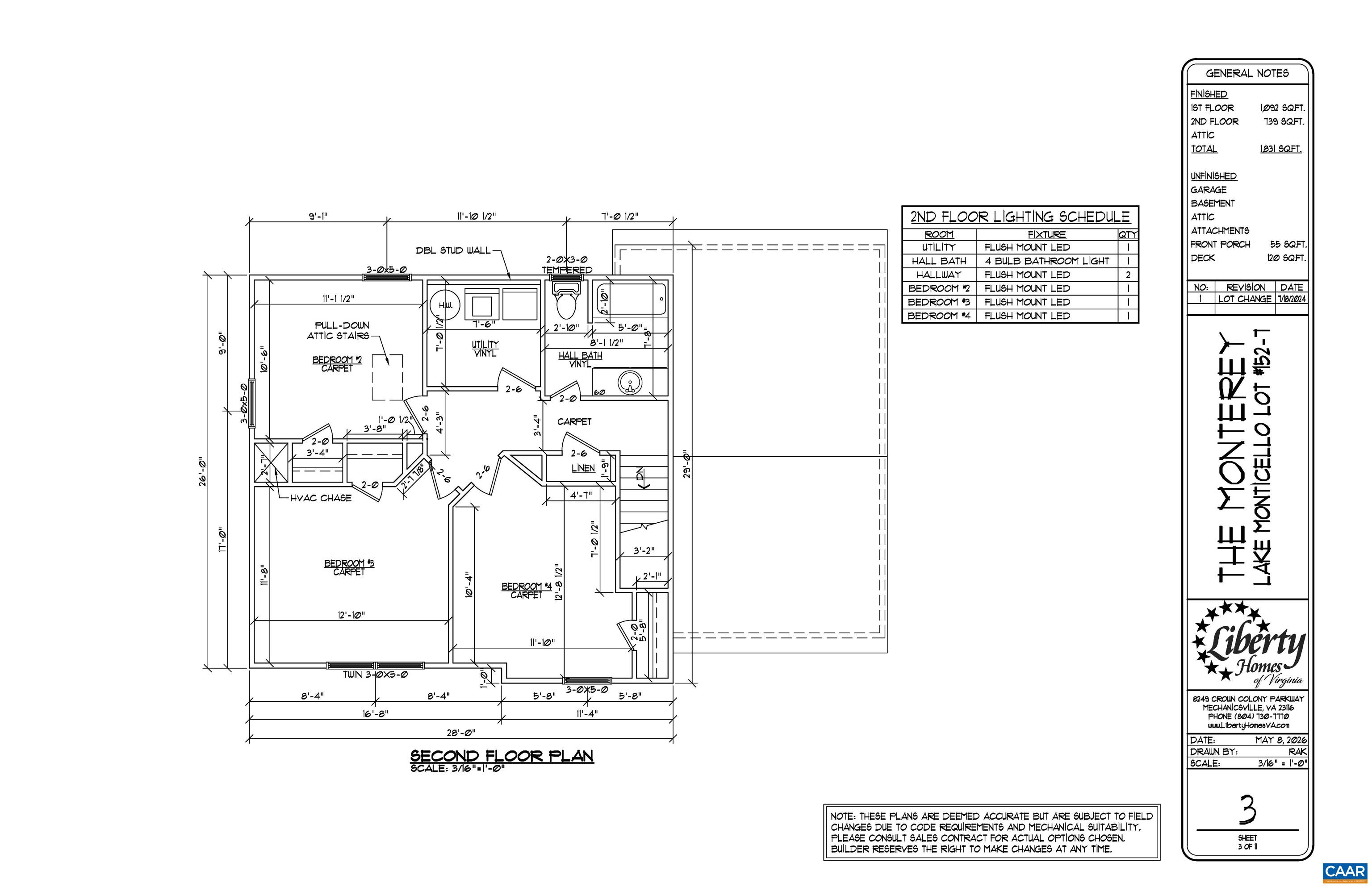 28 JENNINGS DR, PALMYRA, Virginia 22963, 4 Bedrooms Bedrooms, ,2 BathroomsBathrooms,Residential,LM152 The Monterey,28 JENNINGS DR,681425 MLS # 681425