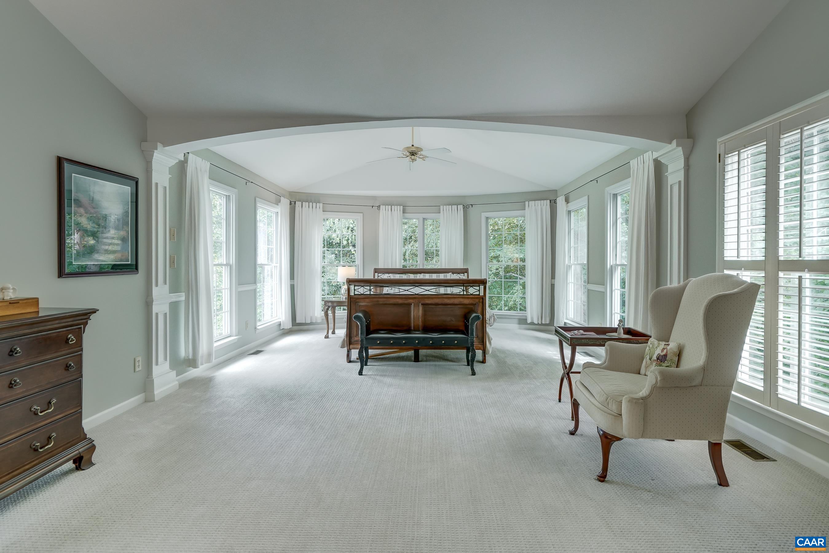 Grand primary suite with sitting area. Grand primary suite with sitting area.
