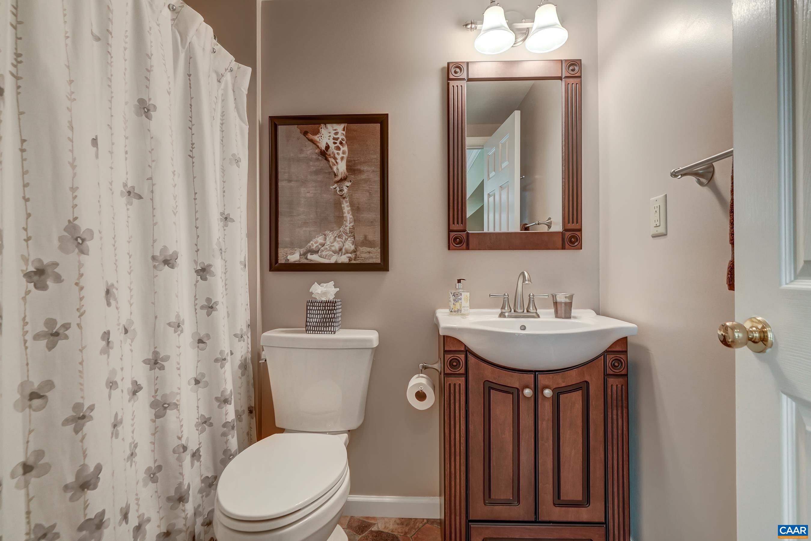 Full bathroom in basement. Full bathroom in basement.