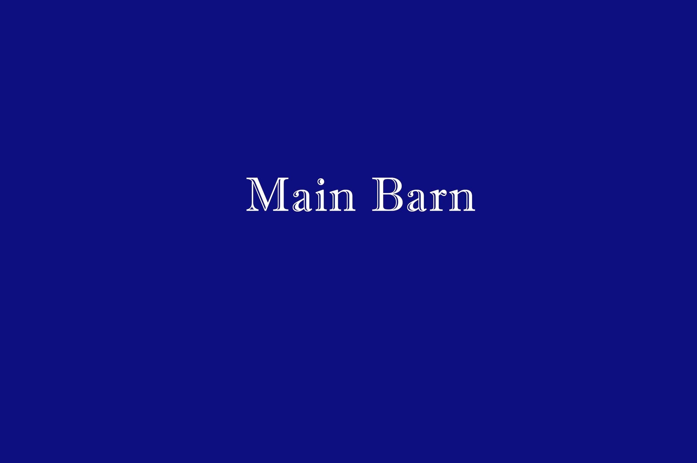 Main Barn Main Barn