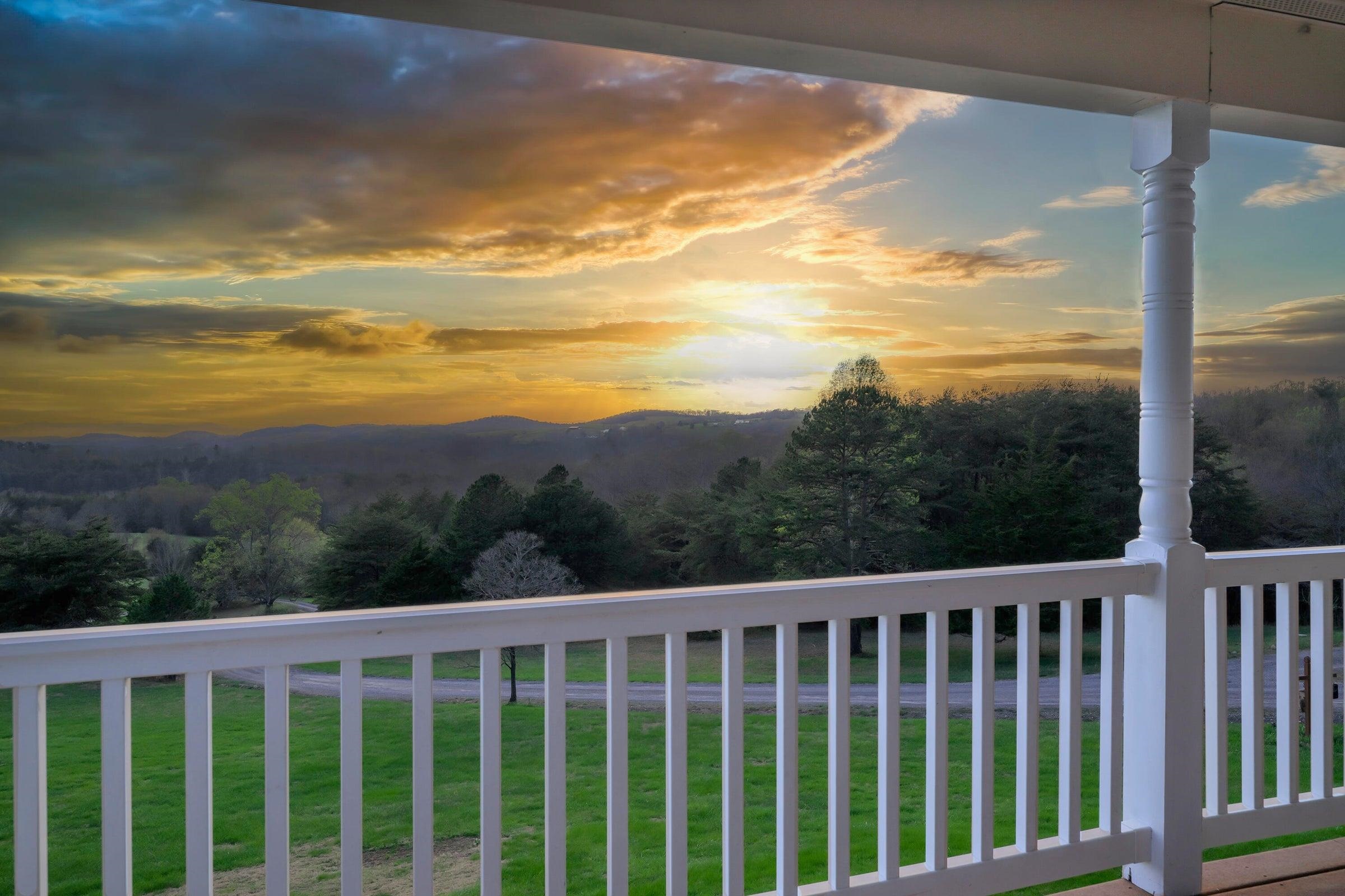 Enjoy the sunset from your front porch.