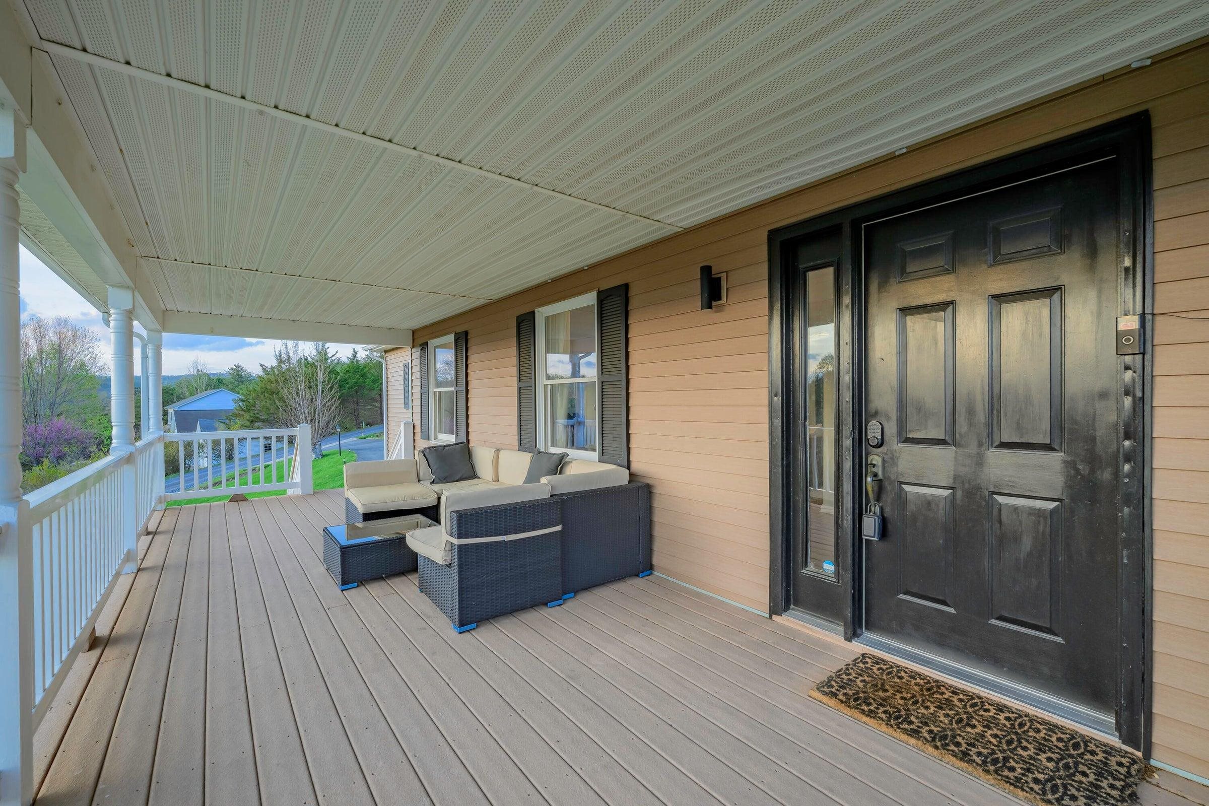 Spacious front porch.