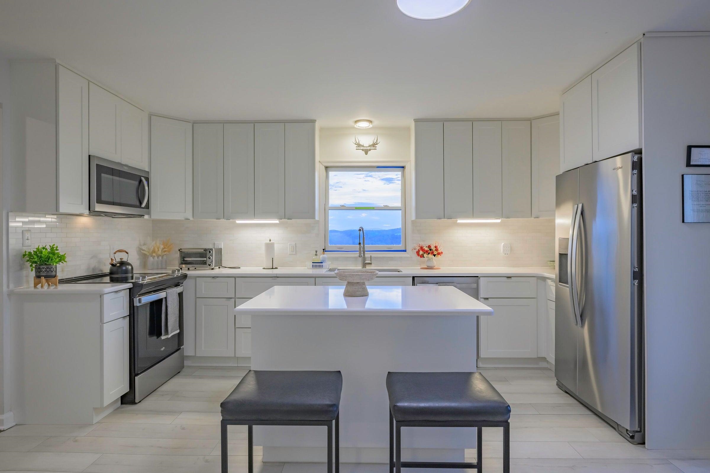 Totally renovated kitchen.