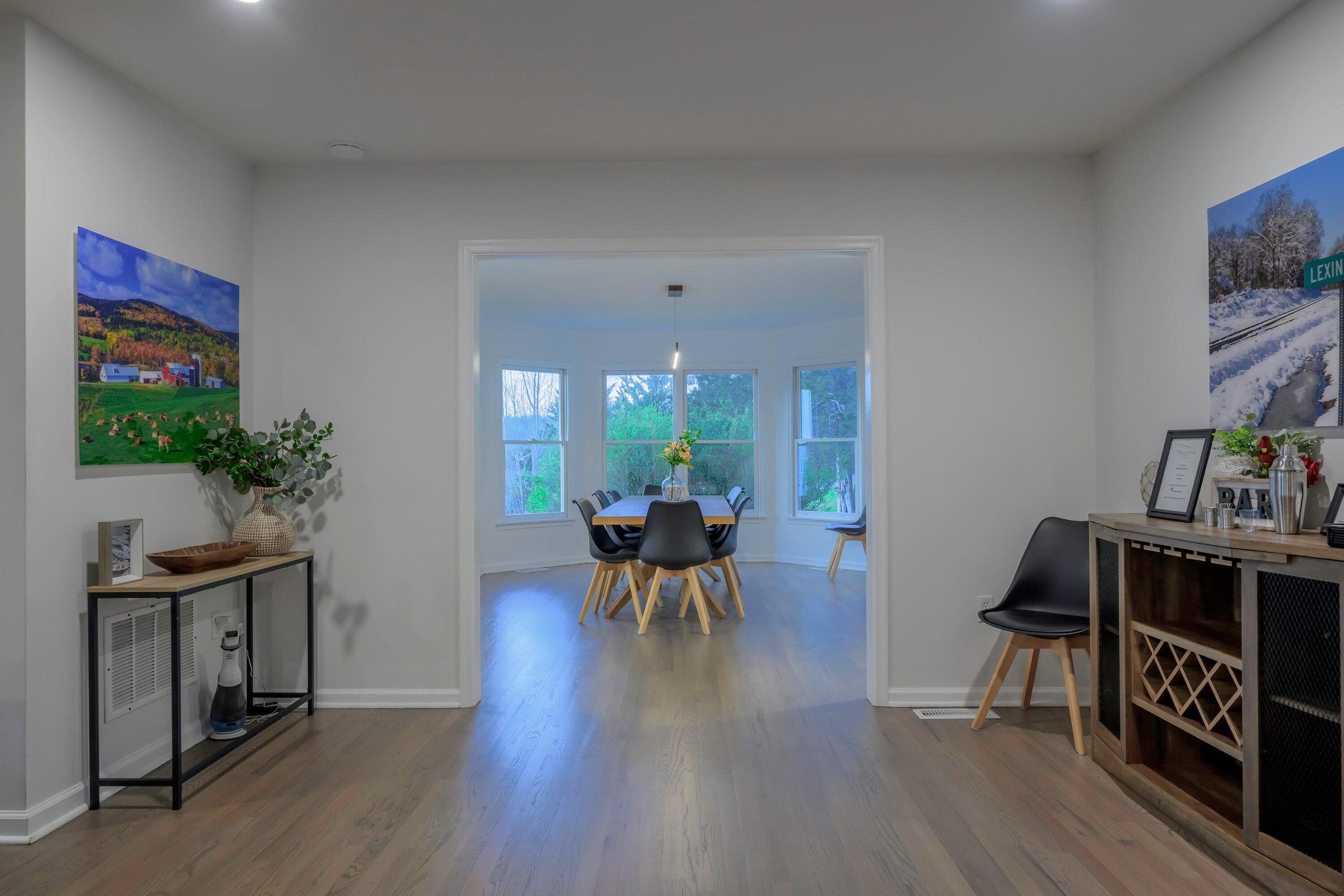 Looking into the dining room.