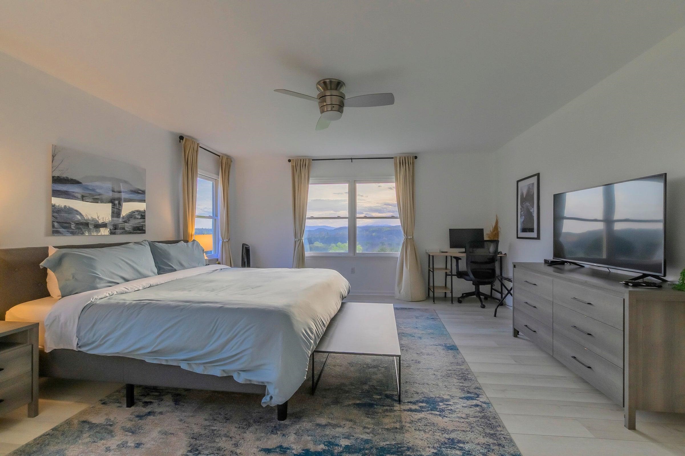 Watch the sunset from your Master Bedroom.