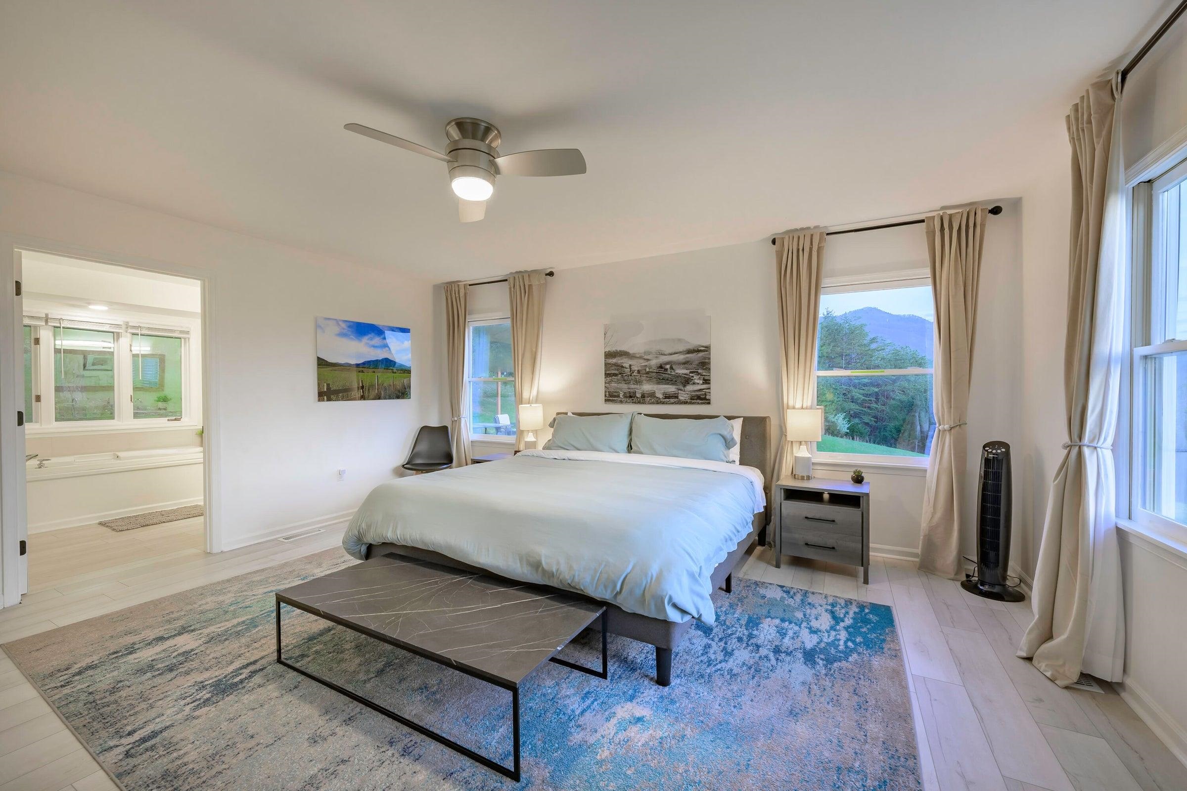 Master Bedroom opens into a spacious Master Bath.