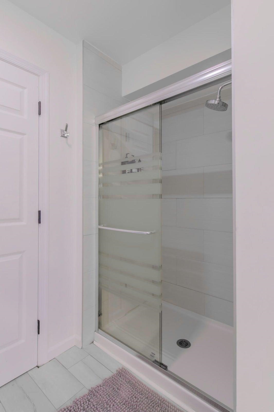 Shower in the 1st floor Master Bath.