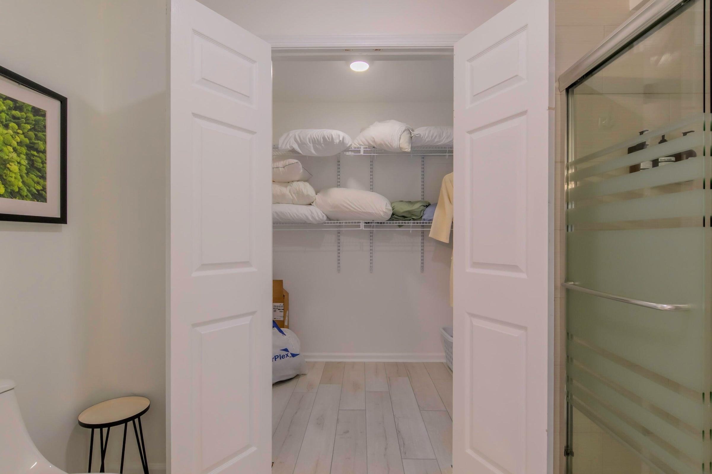 Walk-in Closet off the Master Bath.