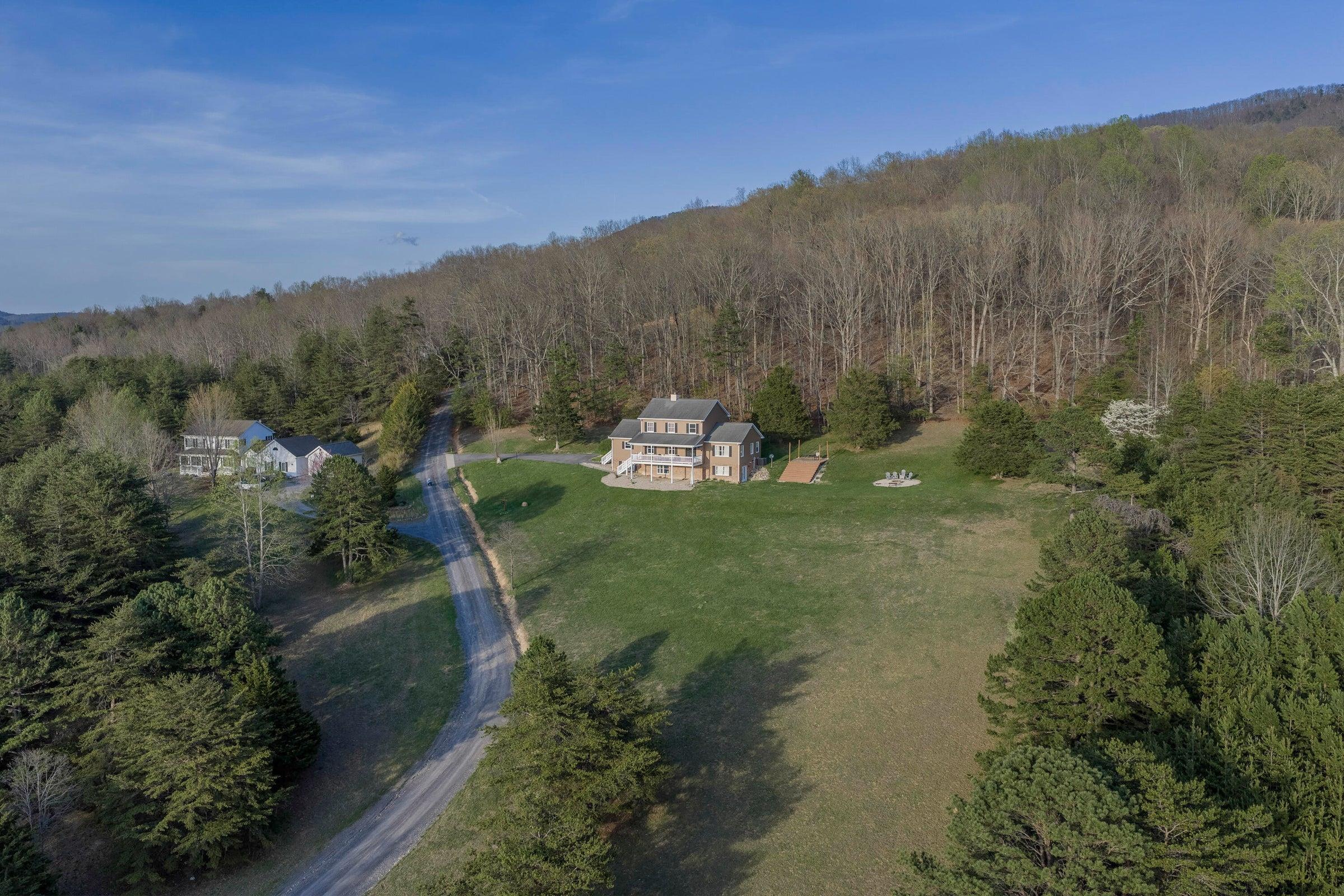 Magnificent home on 6.93 acres.