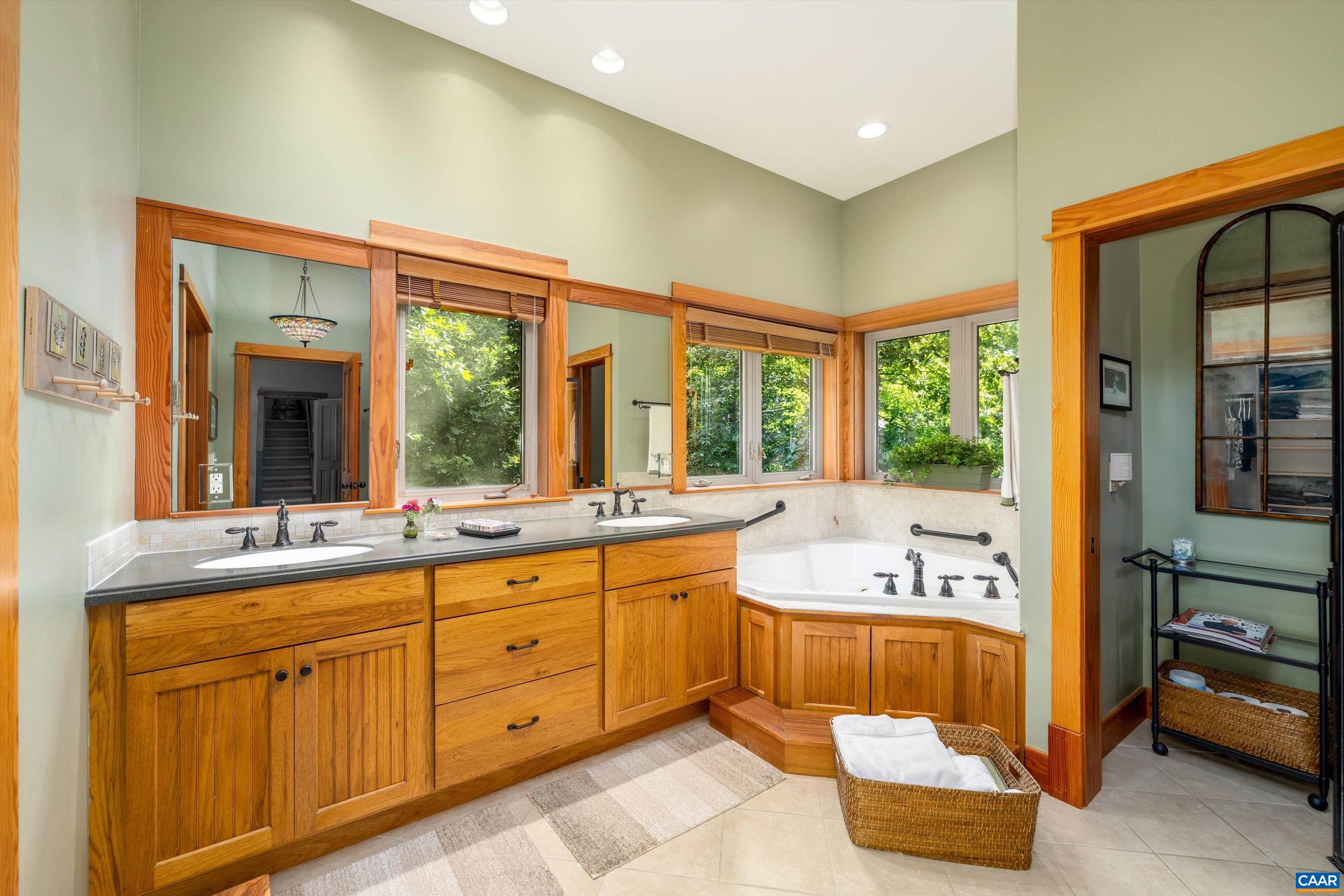 Primary bathroom has heated floors Primary bathroom has heated floors