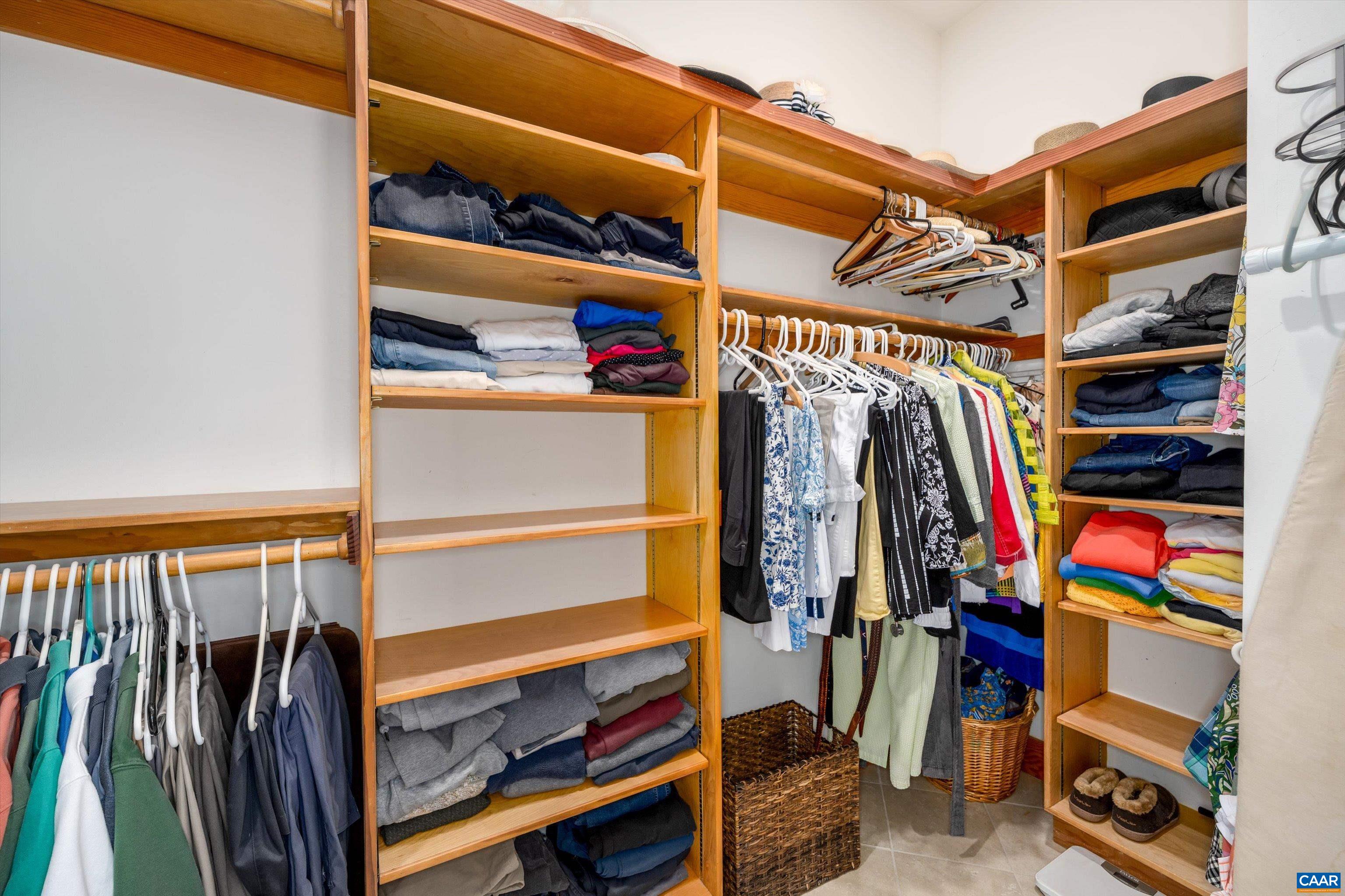 Large walk in closet off primary bedroom Large walk in closet off primary bedroom