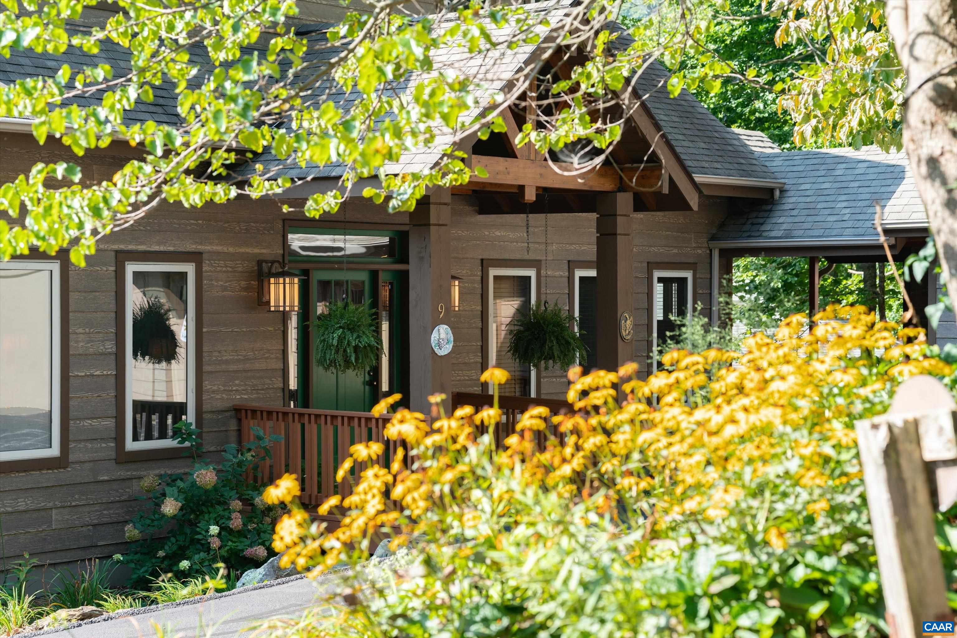 Lovely landscaping with many native plants and wildflowers Lovely landscaping with many native plants and wildflowers