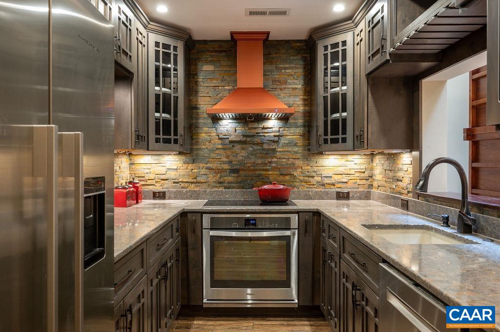 Renovated kitchen has all modern appliances, granite counters, under cabinet lighting, ... Renovated kitchen has all modern appliances, granite counters, under cabinet lighting, ...
