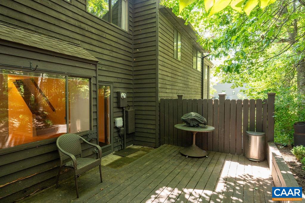 Private rear deck for outdoor dining, grilling, ... Private rear deck for outdoor dining, grilling, ...