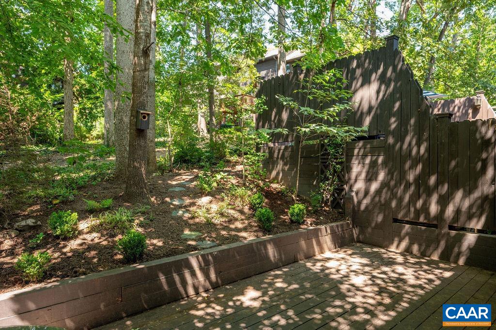 Trees and common area give privacy to the back patio Trees and common area give privacy to the back patio
