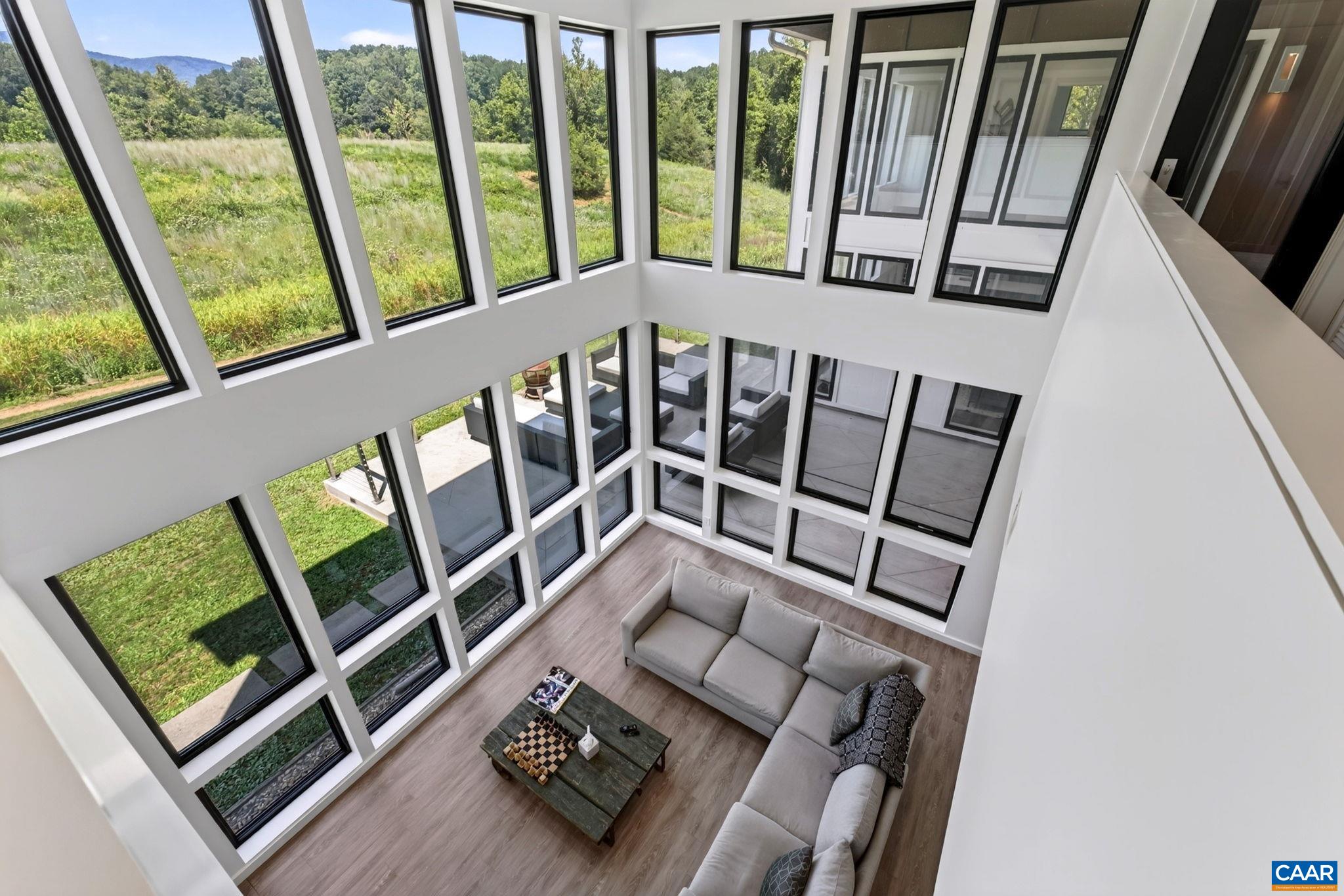 Family room from above. Family room from above.