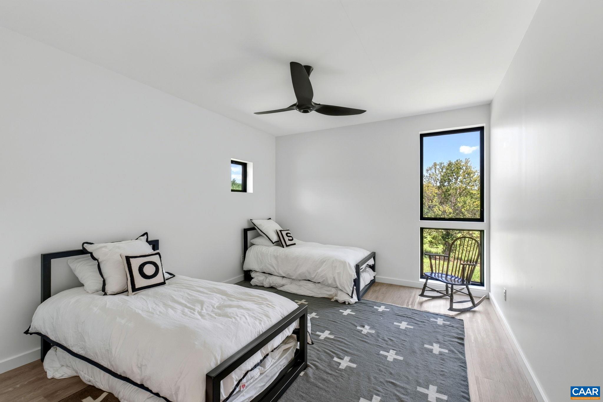 One of two upstairs bedrooms in the One of two upstairs bedrooms in the