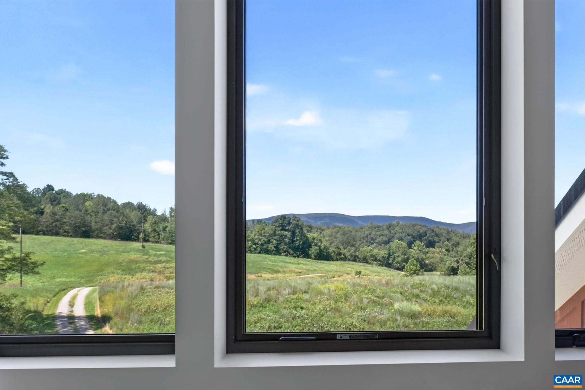 Views from the home office atop the Views from the home office atop the
