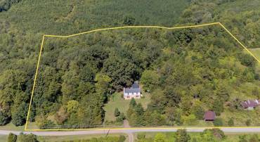 Aerial view. Outline of property is approximate.