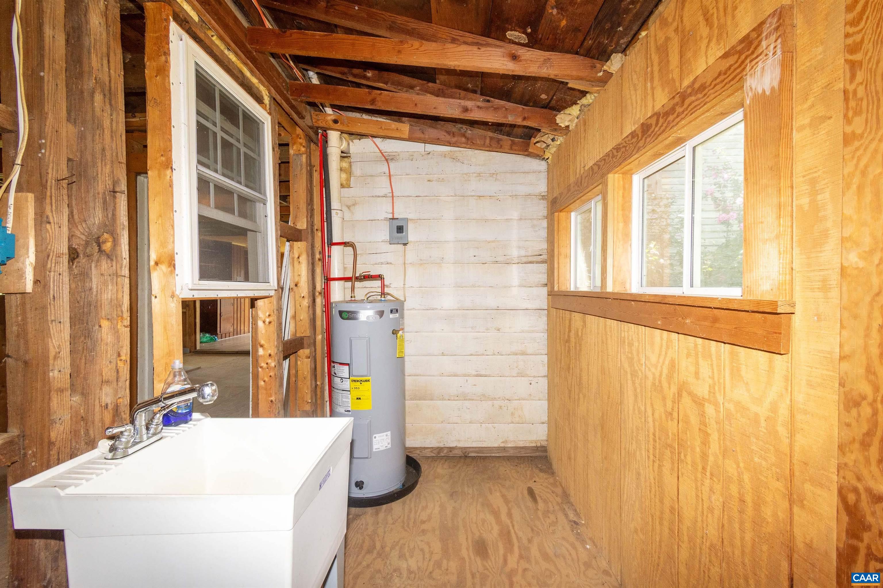 between kitchen room and back porch. between kitchen room and back porch.