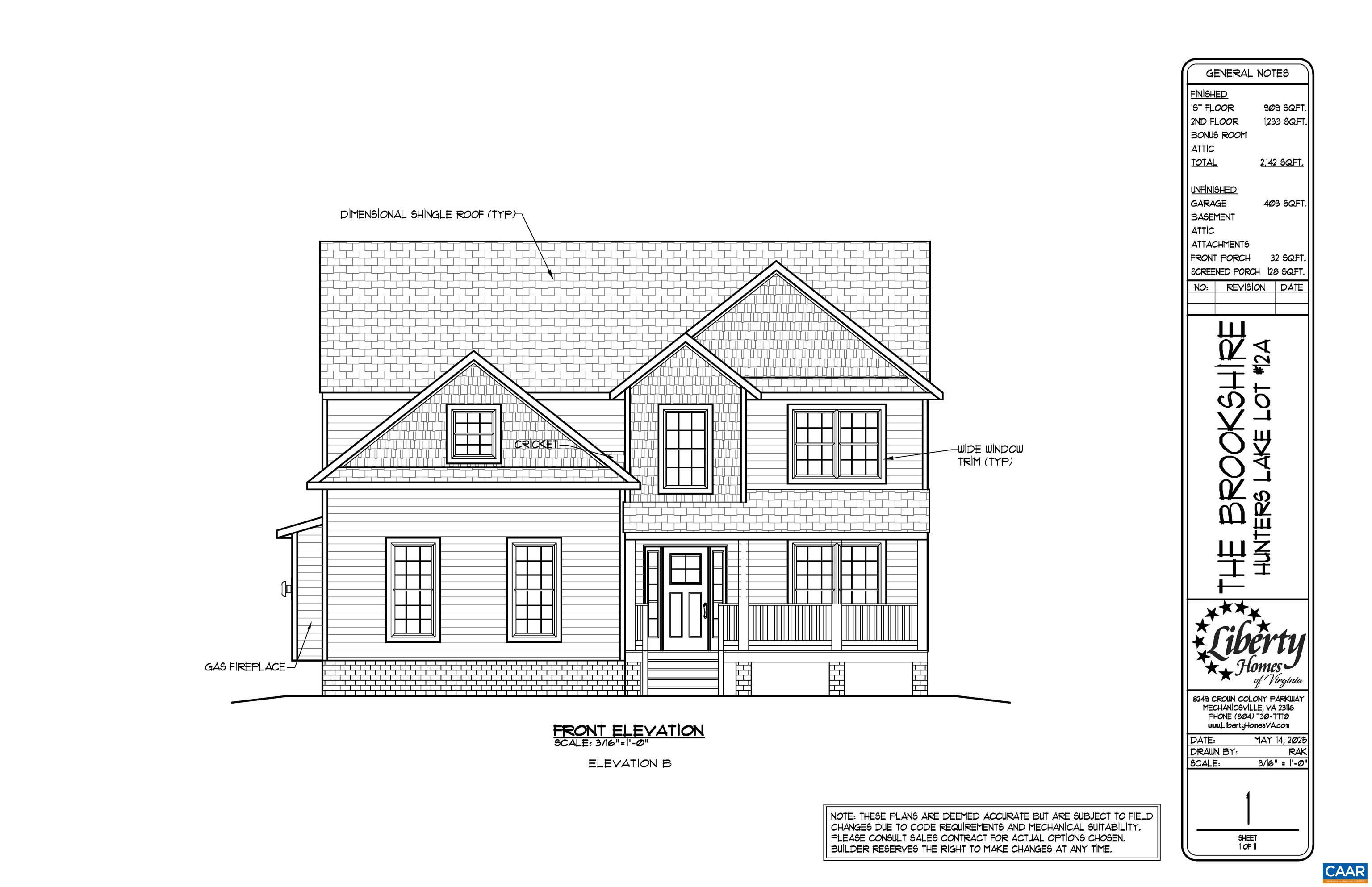 325 LAKE RD, TROY, Virginia 22974, 4 Bedrooms Bedrooms, ,2 BathroomsBathrooms,Residential,HL12A The Brookshire,325 LAKE RD,681696 MLS # 681696
