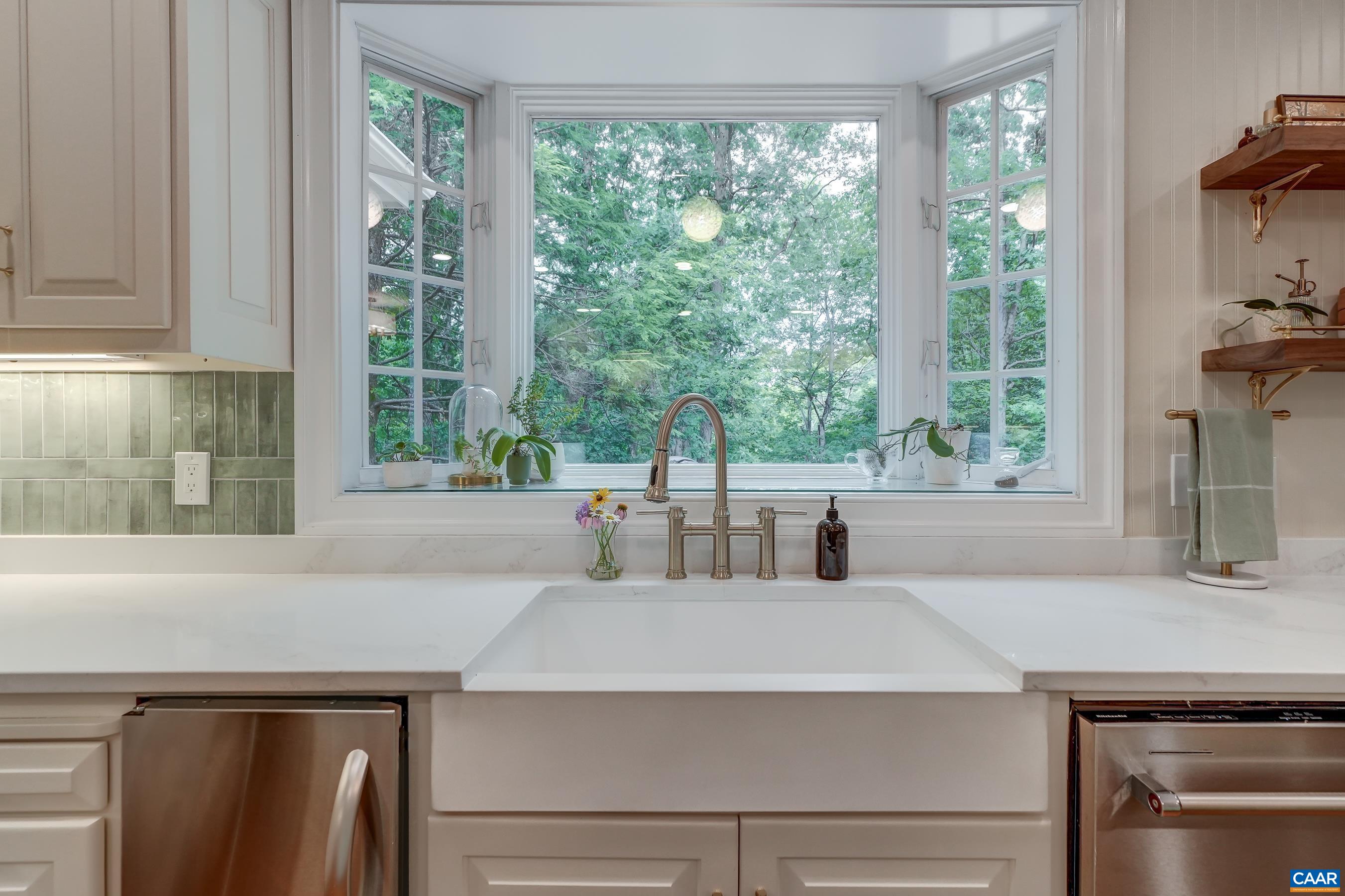Farmhouse sink with stunning views! Farmhouse sink with stunning views!