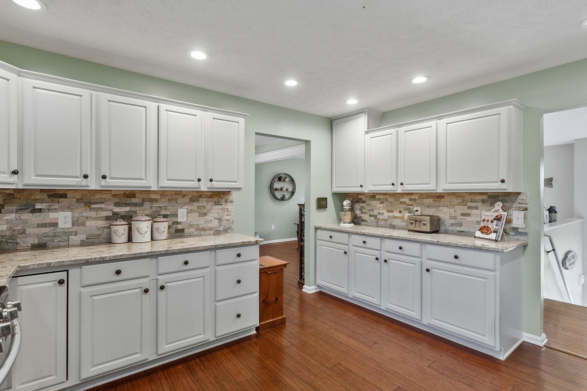 with lots of cabinet storage and counter space!
