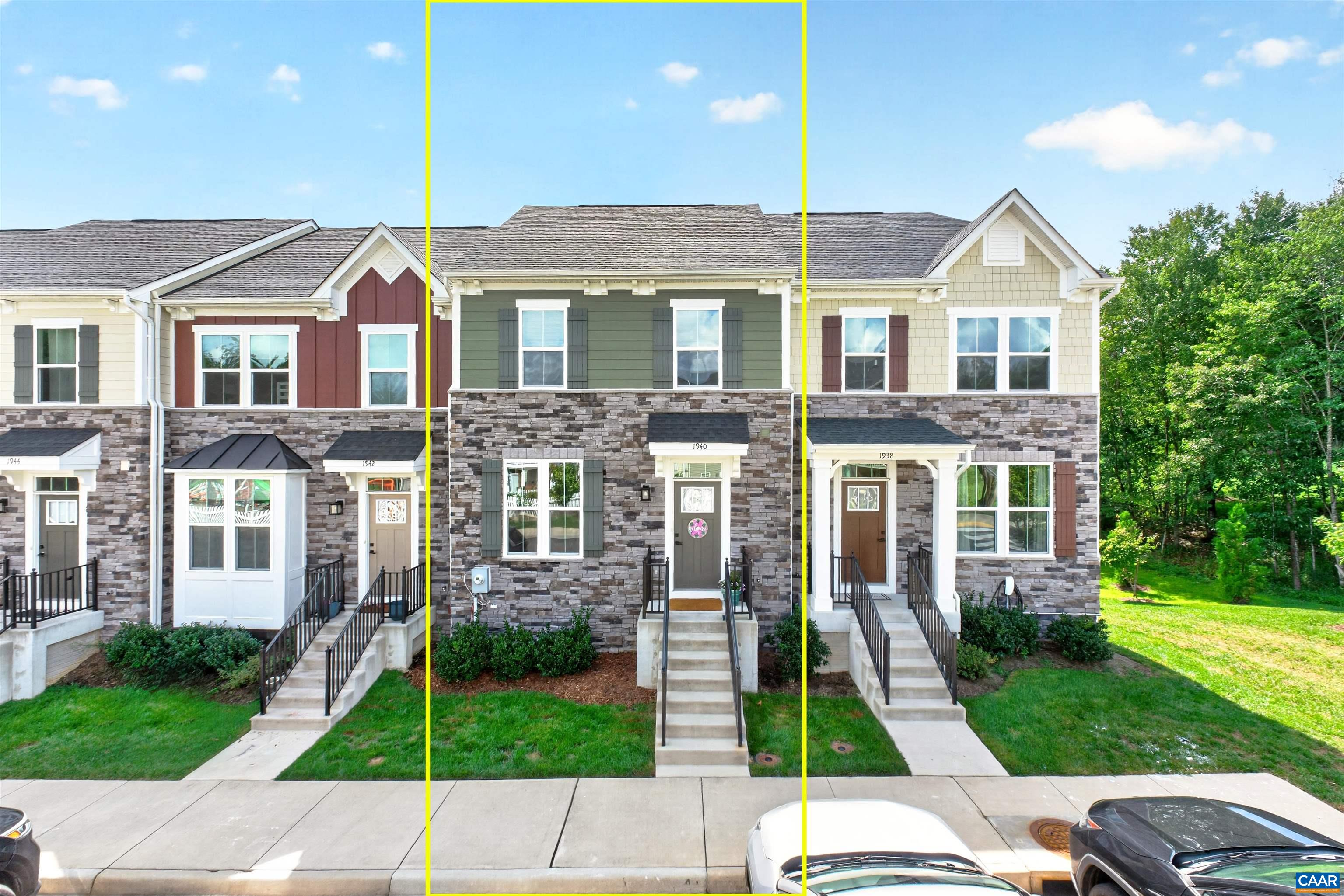 There are 2 designated parking spaces directly in front of home for residence use