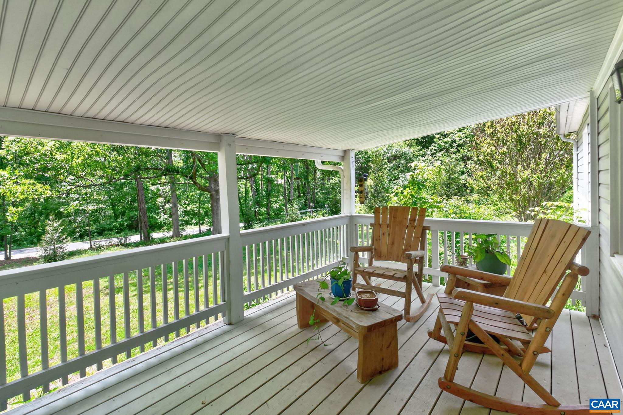Wonderful front porch.